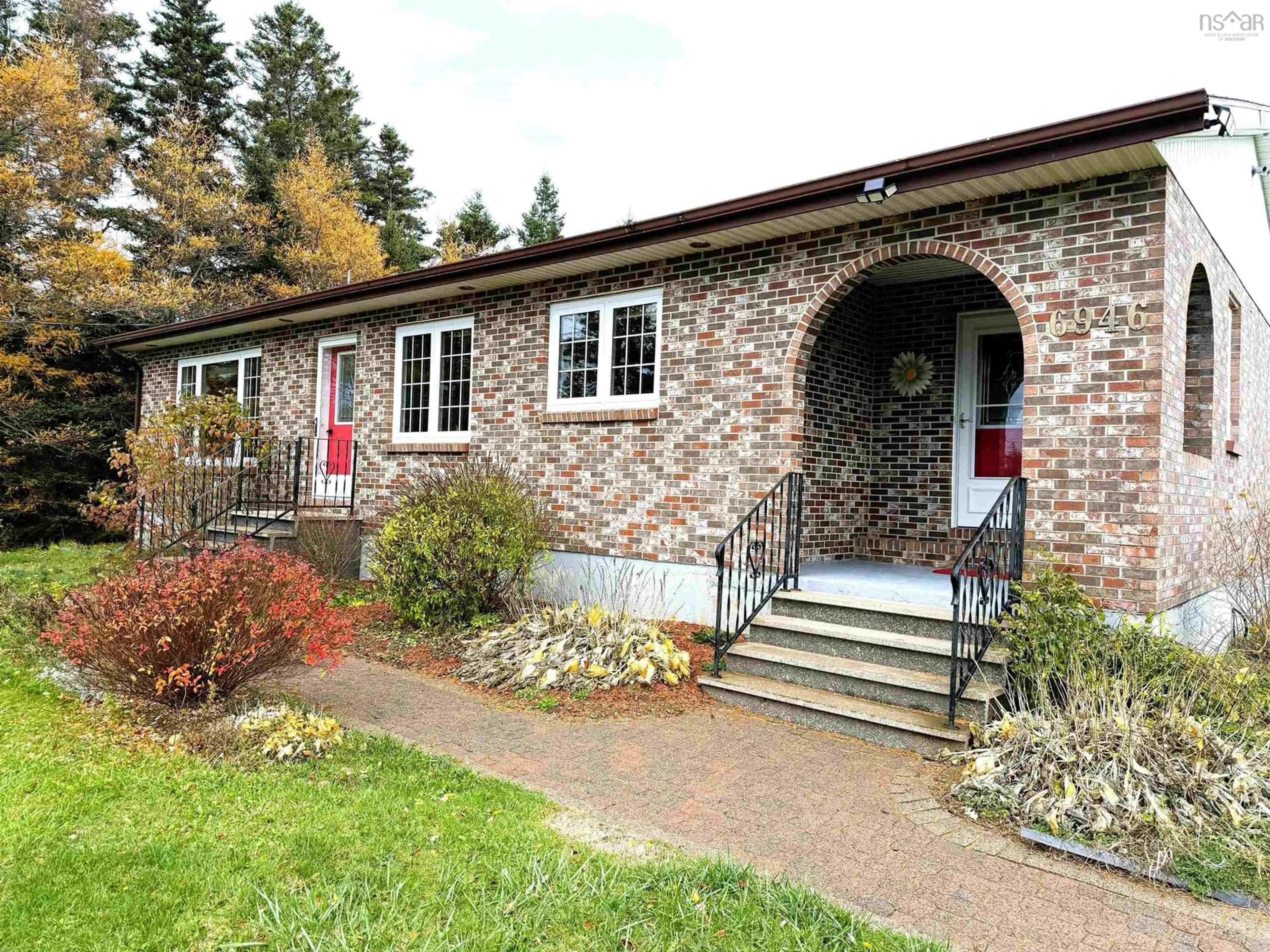 Home with brick exterior material, street for 6946 Highway 19 Hwy, Judique North Nova Scotia B0E 1P0