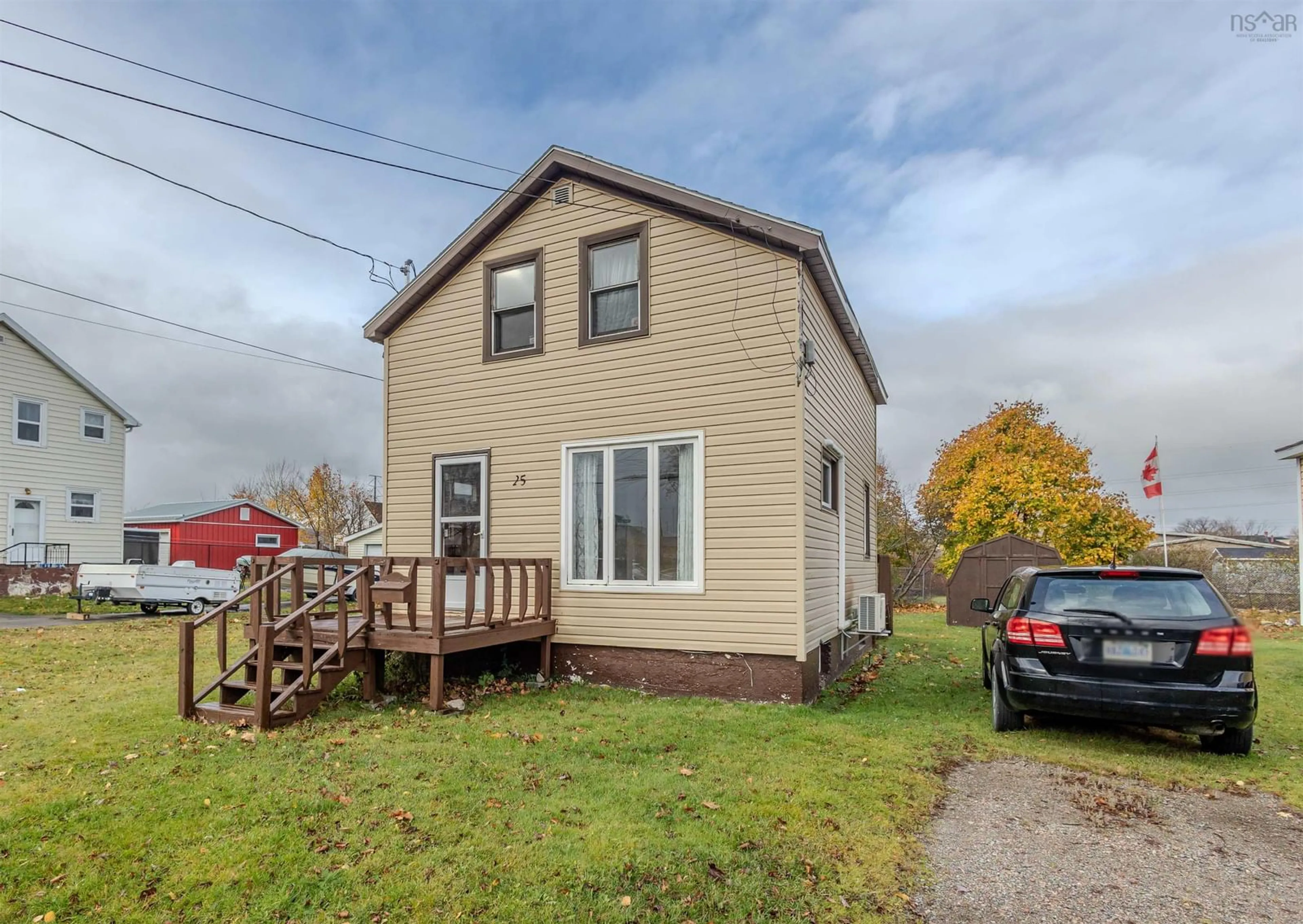 A pic from outside/outdoor area/front of a property/back of a property/a pic from drone, street for 25 Matilda St, Sydney Nova Scotia B1N 2T3