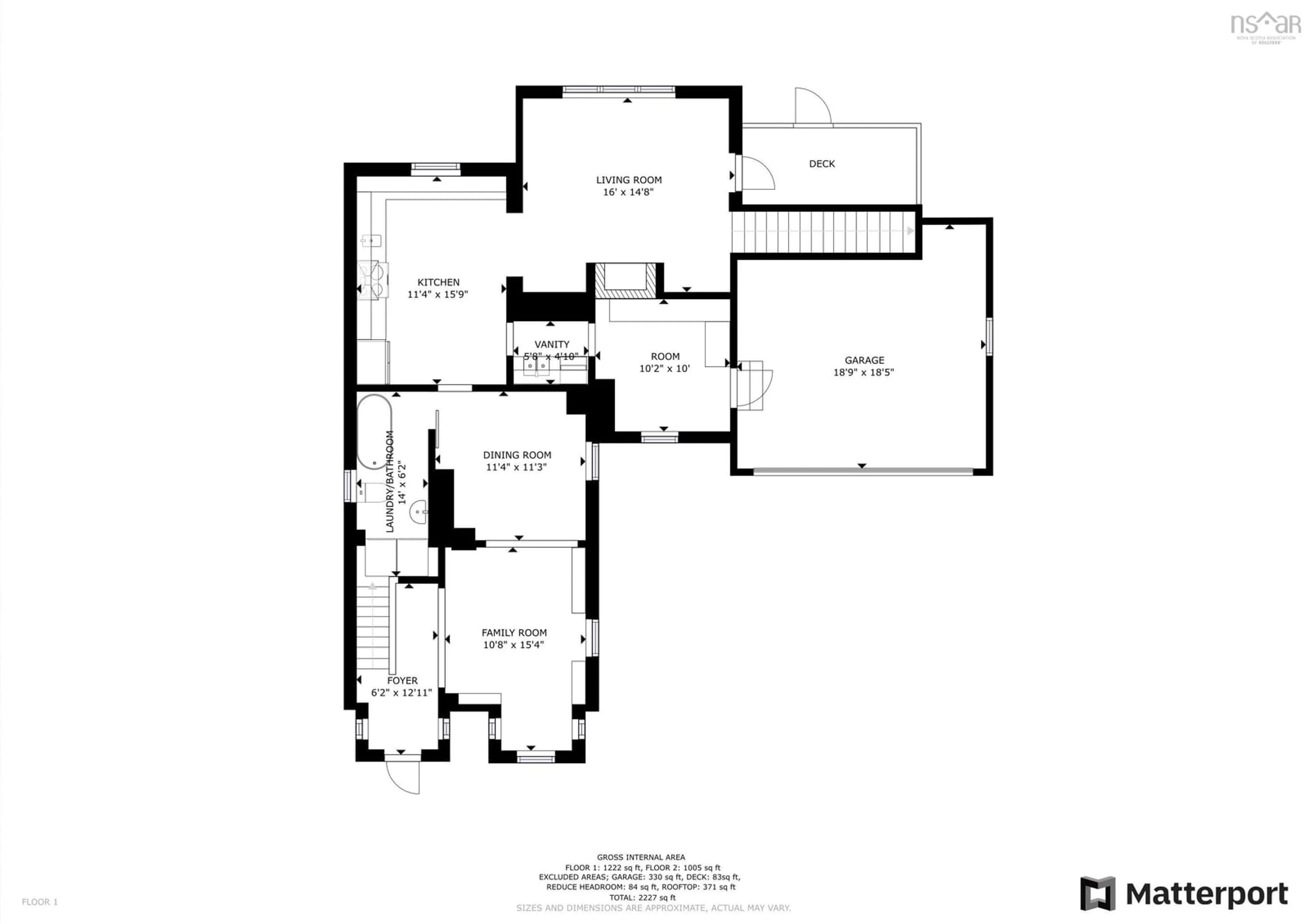 Floor plan for 16 Garden Lane, Mahone Bay Nova Scotia B0J 2E0
