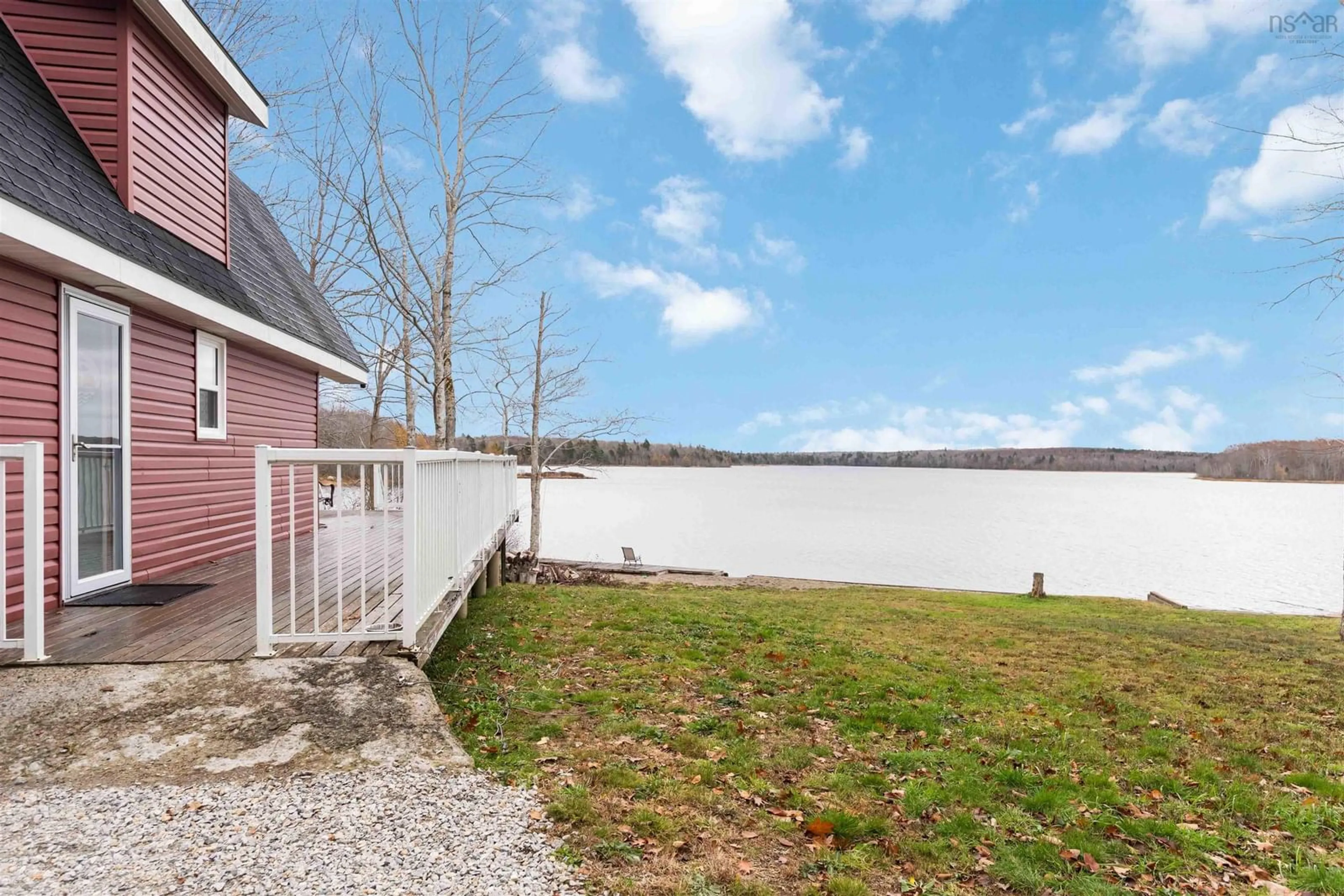 Patio, water/lake/river/ocean view for 17 Hardwood Lane South Branch, Forest Glen Nova Scotia B5A 5R1