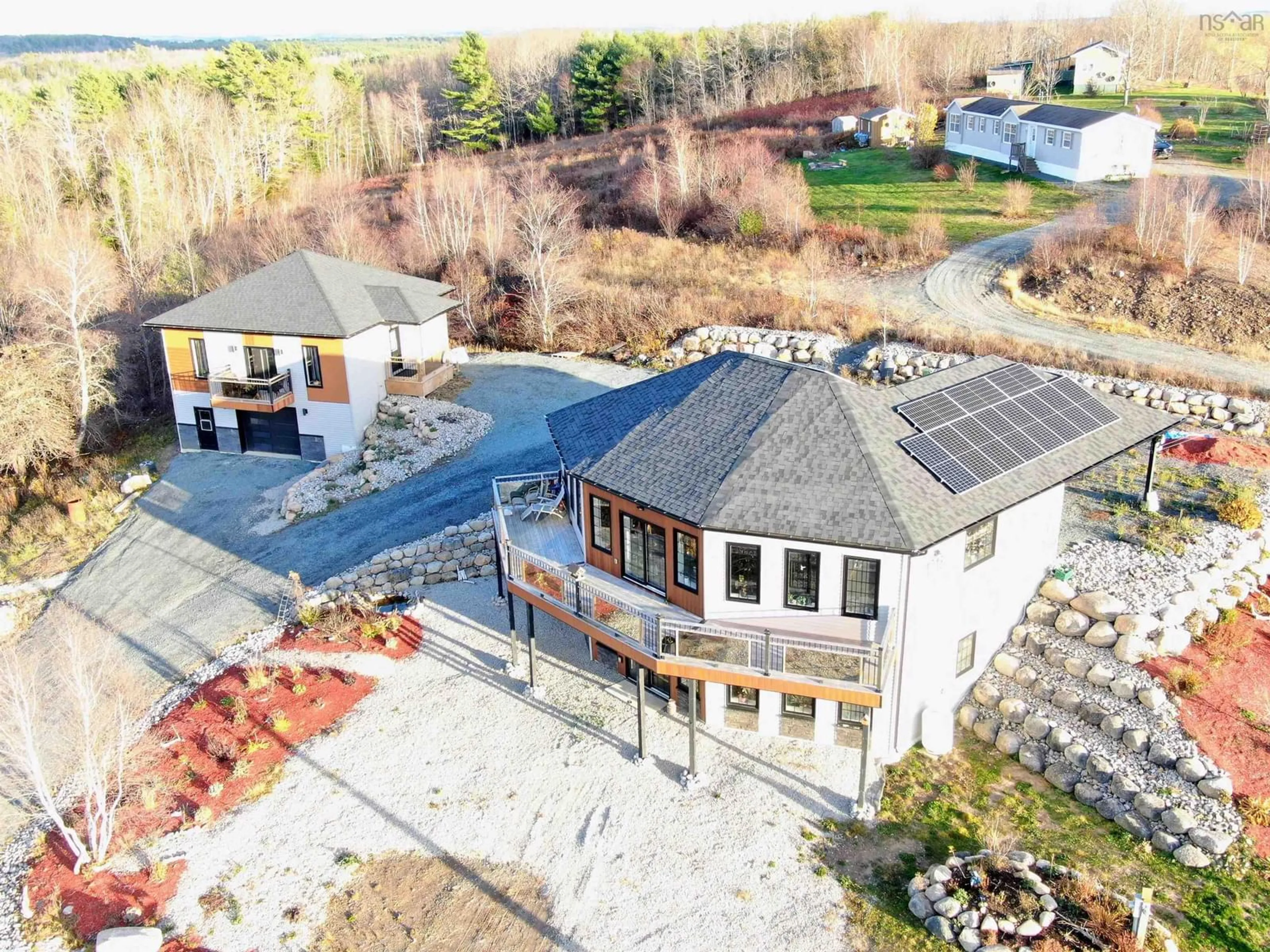 A pic from outside/outdoor area/front of a property/back of a property/a pic from drone, building for 1718 Upper Branch Rd, Midville Branch Nova Scotia B4V 4S4