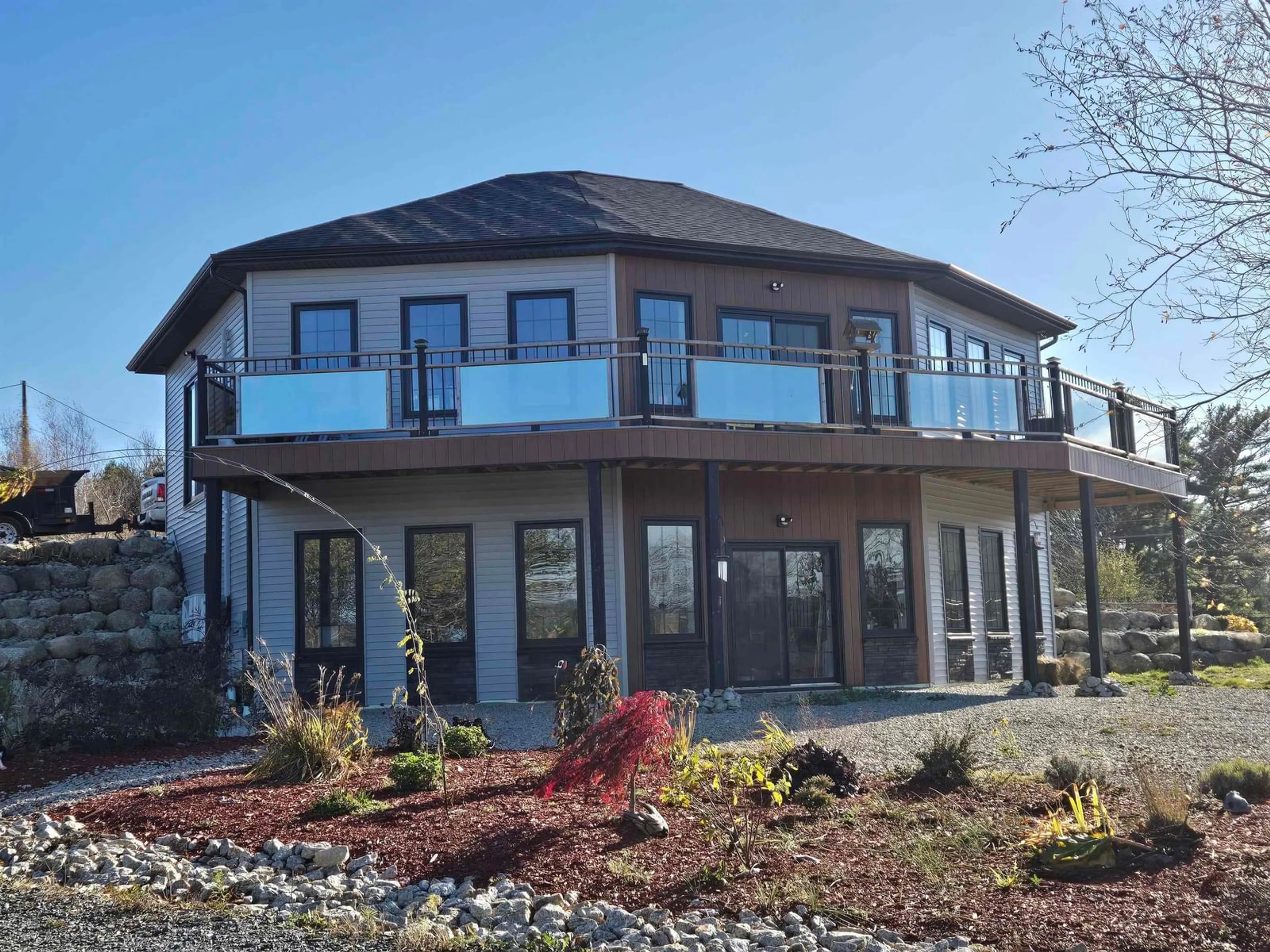 A pic from outside/outdoor area/front of a property/back of a property/a pic from drone, building for 1718 Upper Branch Rd, Midville Branch Nova Scotia B4V 4S4