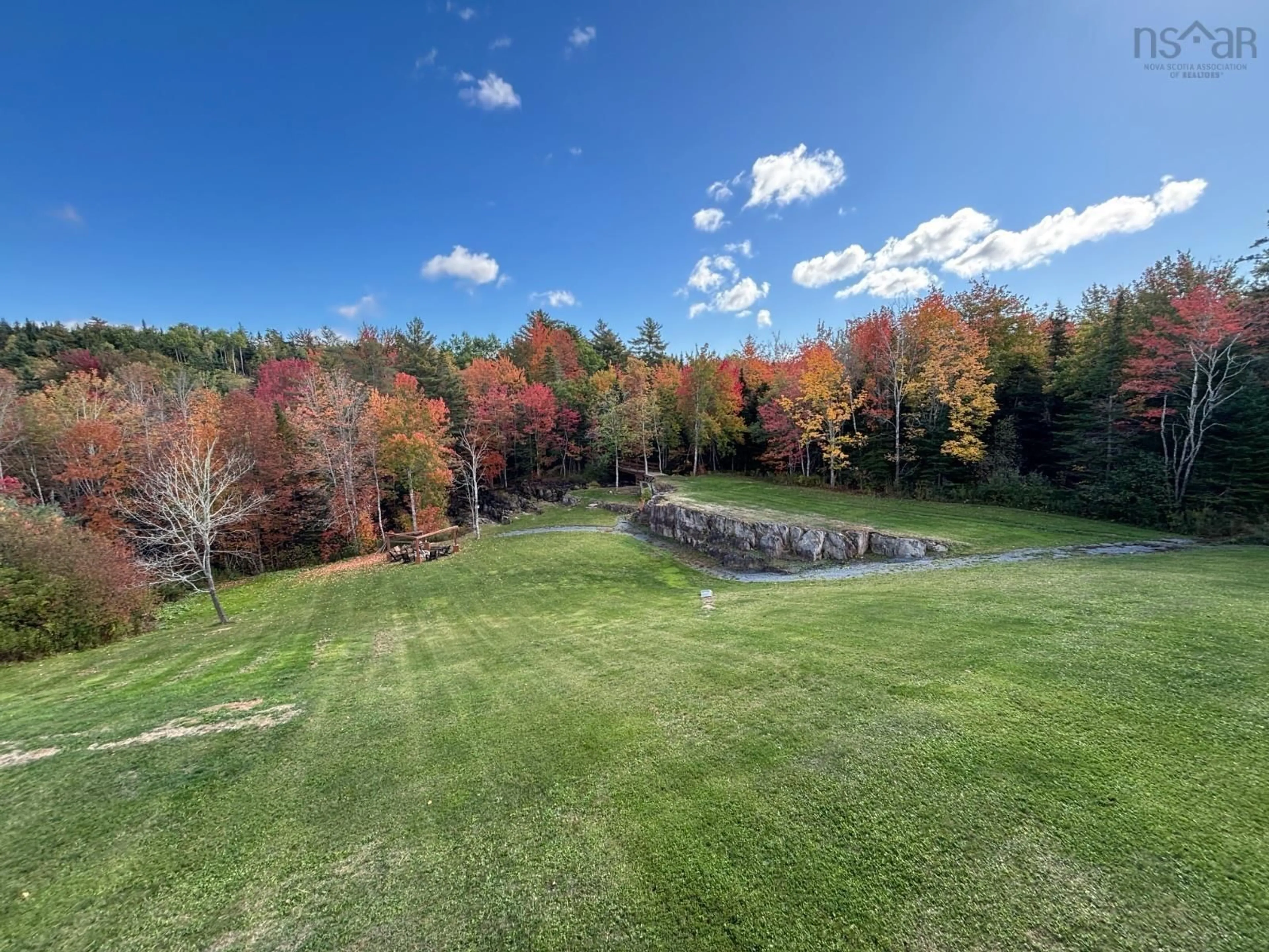 A pic from outside/outdoor area/front of a property/back of a property/a pic from drone, forest/trees view for 54 Craig Dr, Dutch Settlement Nova Scotia B2S 2E5