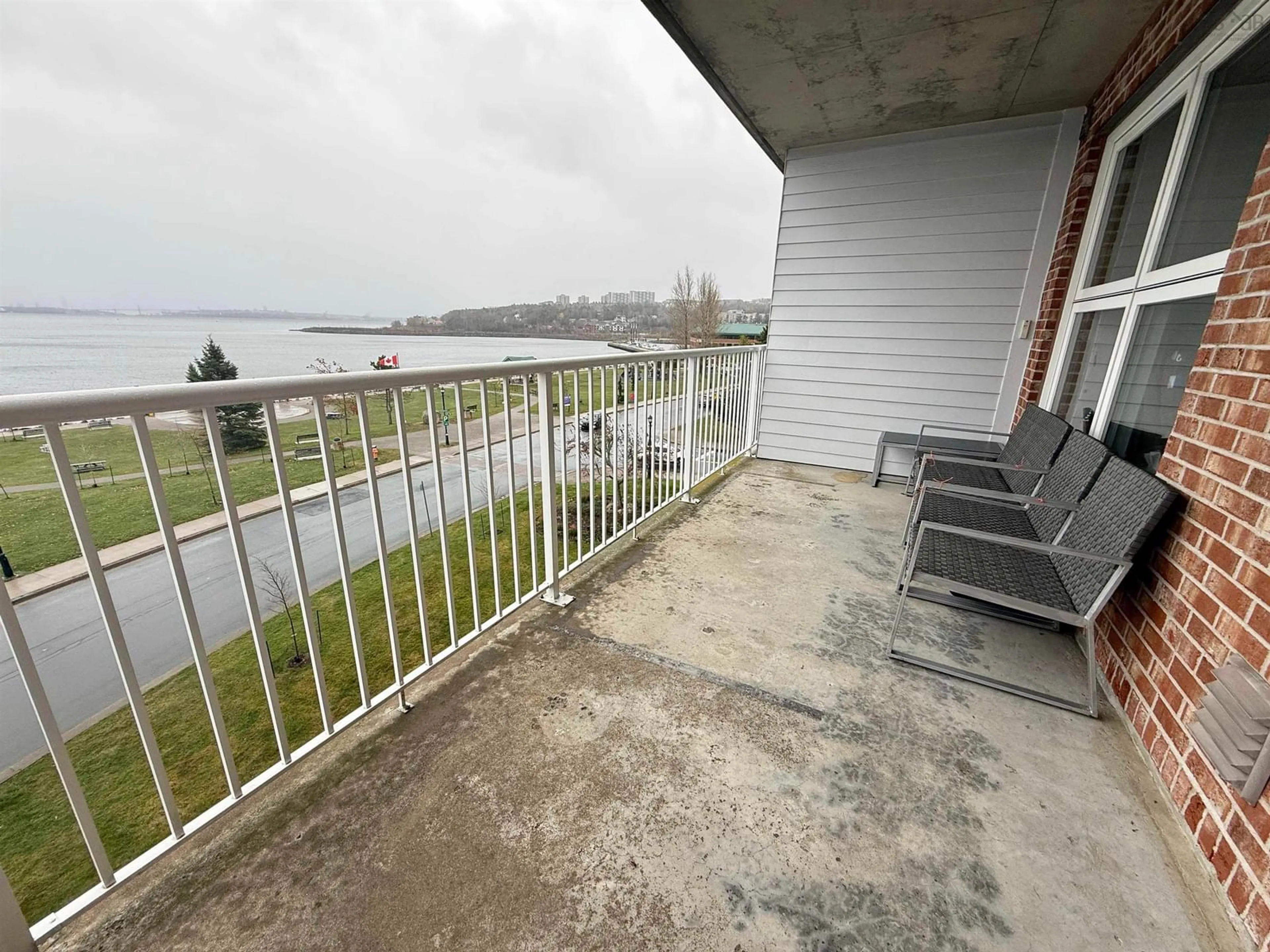 Balcony in the apartment, water/lake/river/ocean view for 99 Waterfront Dr #404, Bedford Nova Scotia B4A 4K5