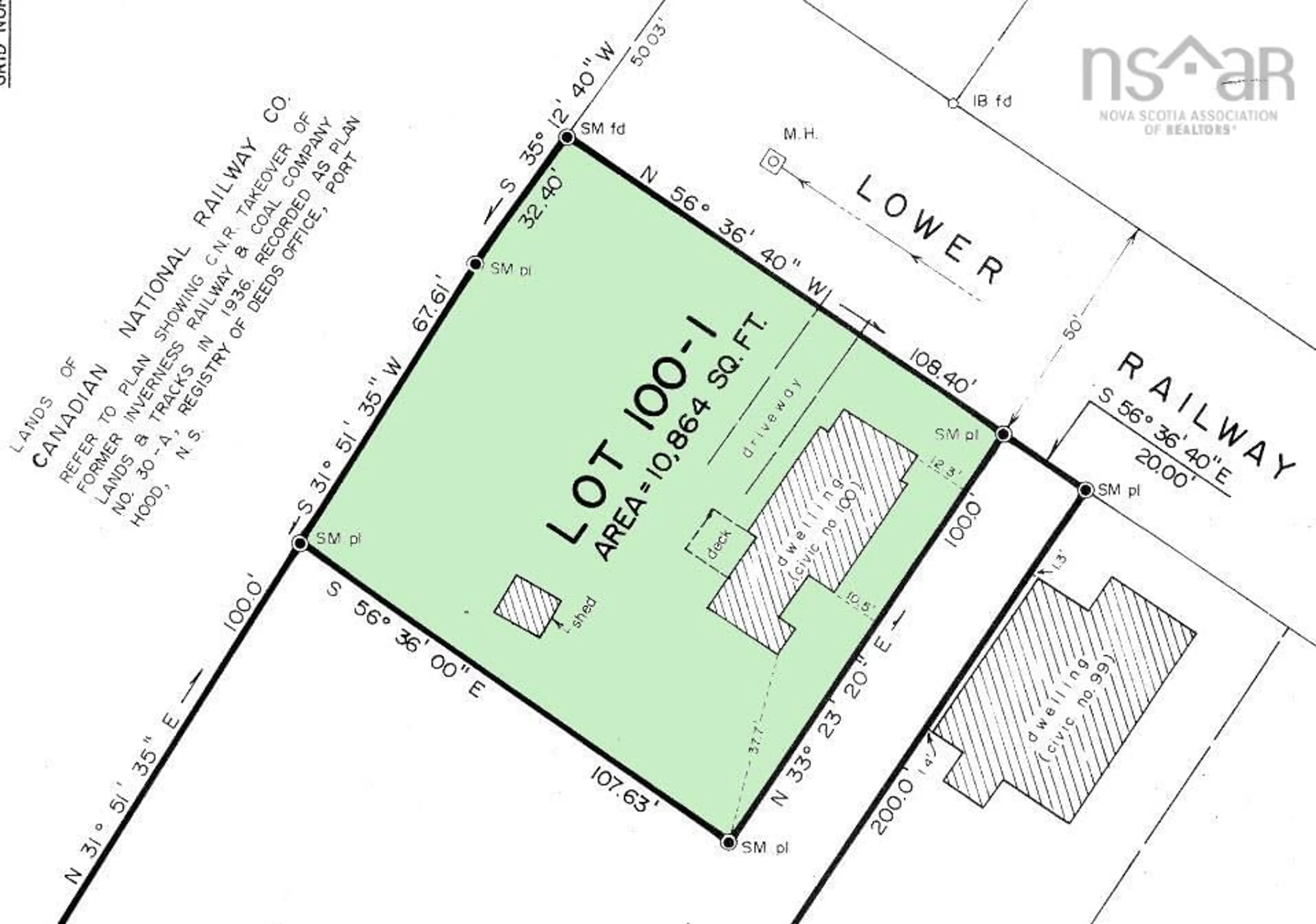 Floor plan for 43 Lower Railway St, Inverness Nova Scotia B0E 1N0