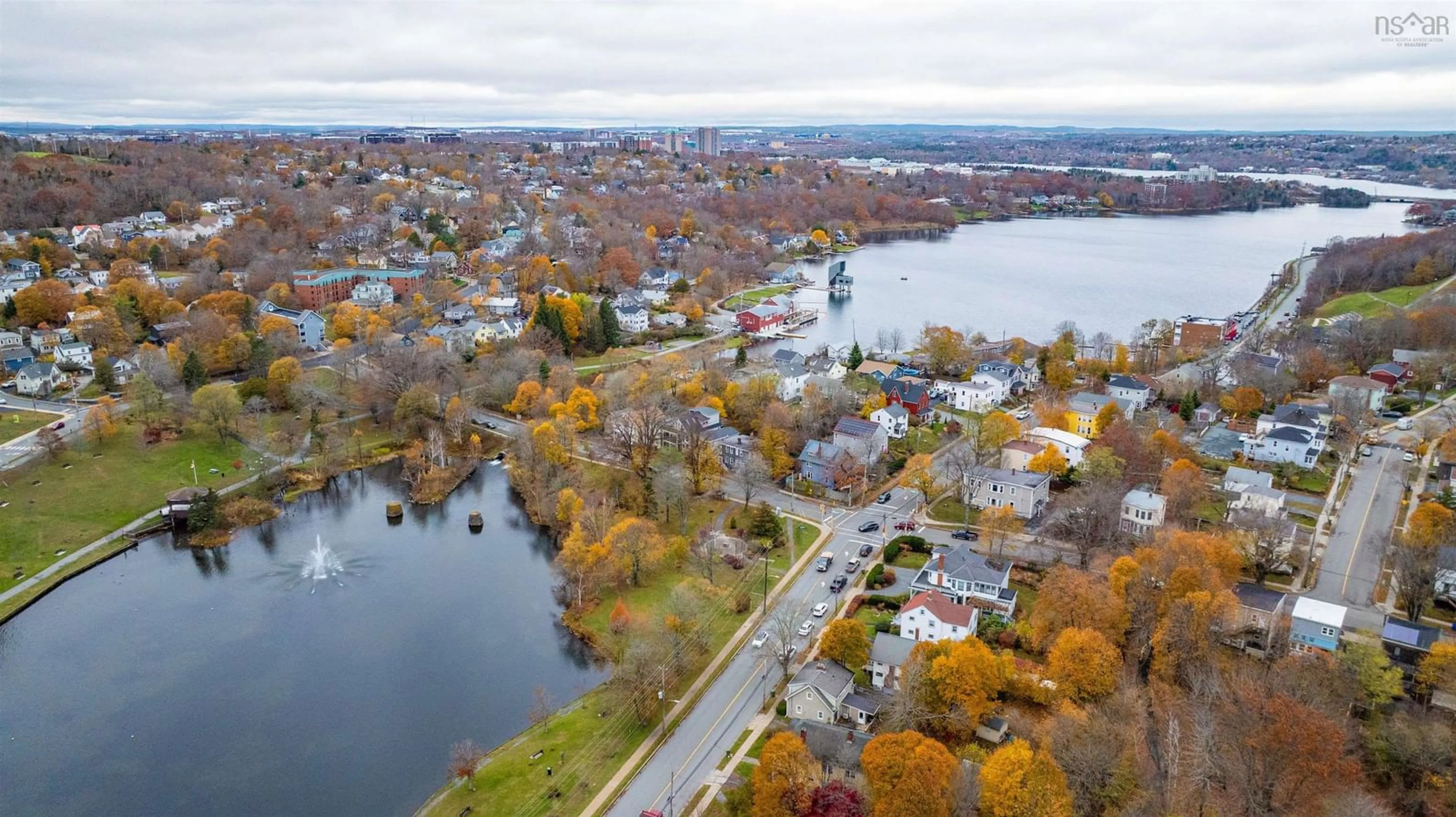 A pic from outside/outdoor area/front of a property/back of a property/a pic from drone, water/lake/river/ocean view for 132 Prince Albert Rd, Dartmouth Nova Scotia B2Y 1M6