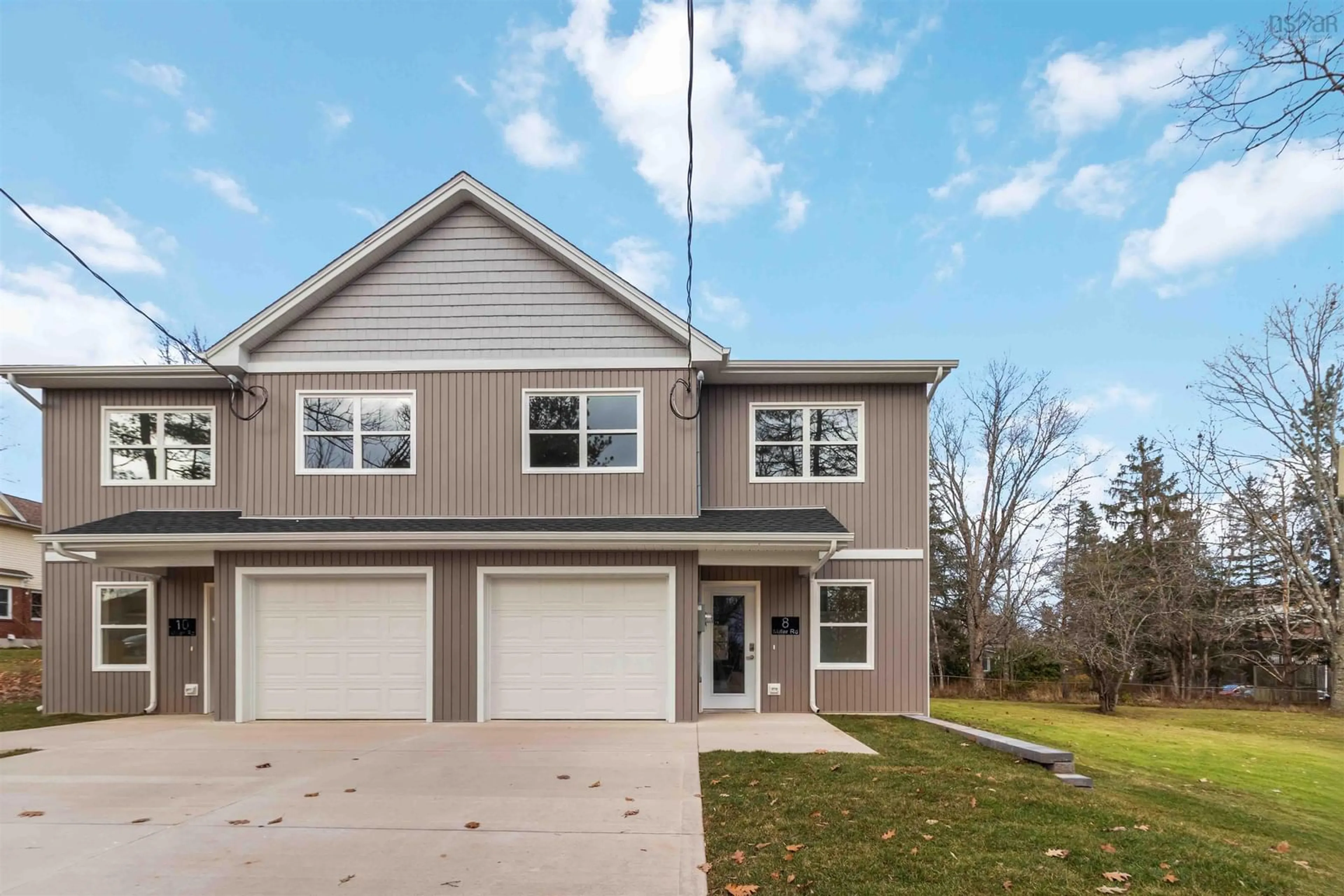 Home with vinyl exterior material, street for 8 Miller Rd, Elmsdale Nova Scotia B2S 1G5