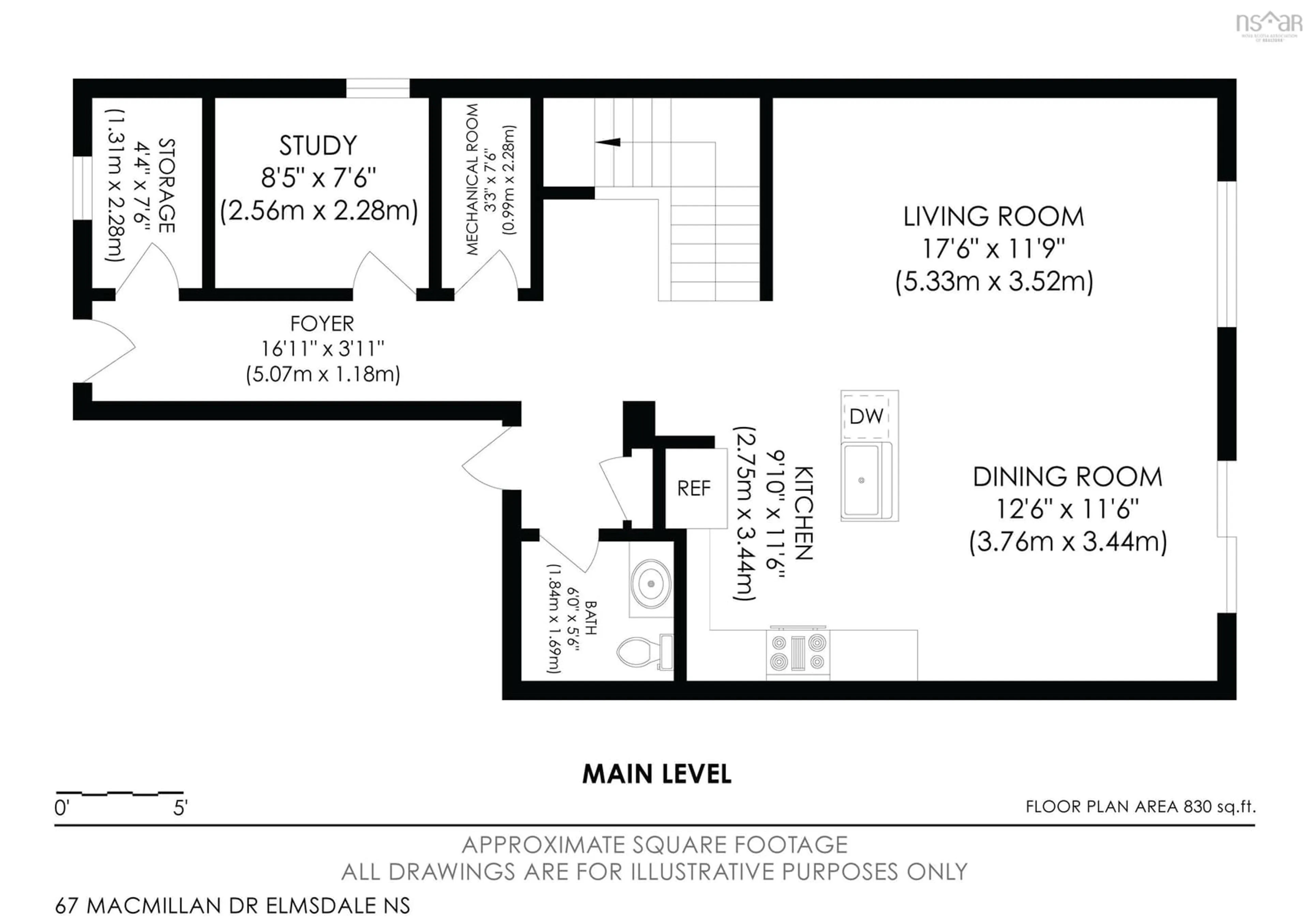 Floor plan for 8 Miller Rd, Elmsdale Nova Scotia B2S 1G5