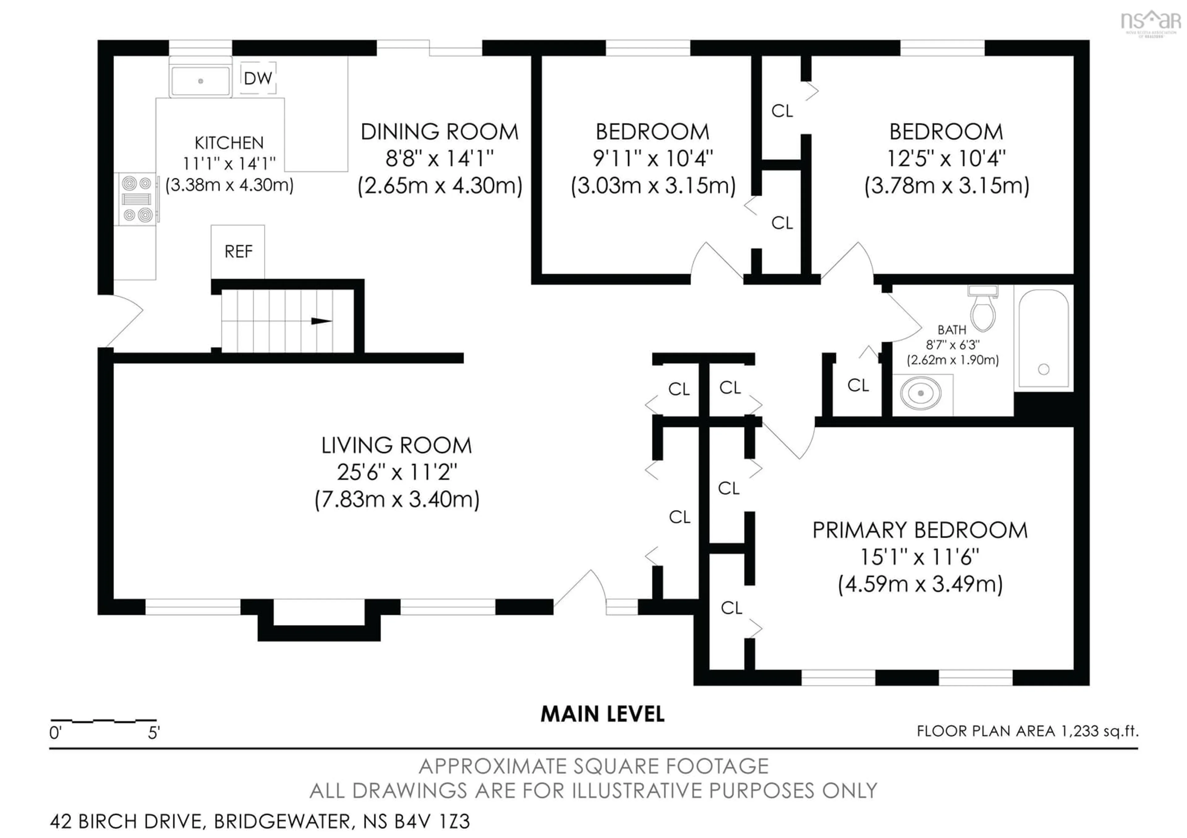 Floor plan for 42 Birch Dr, Bridgewater Nova Scotia B4V 1Z3