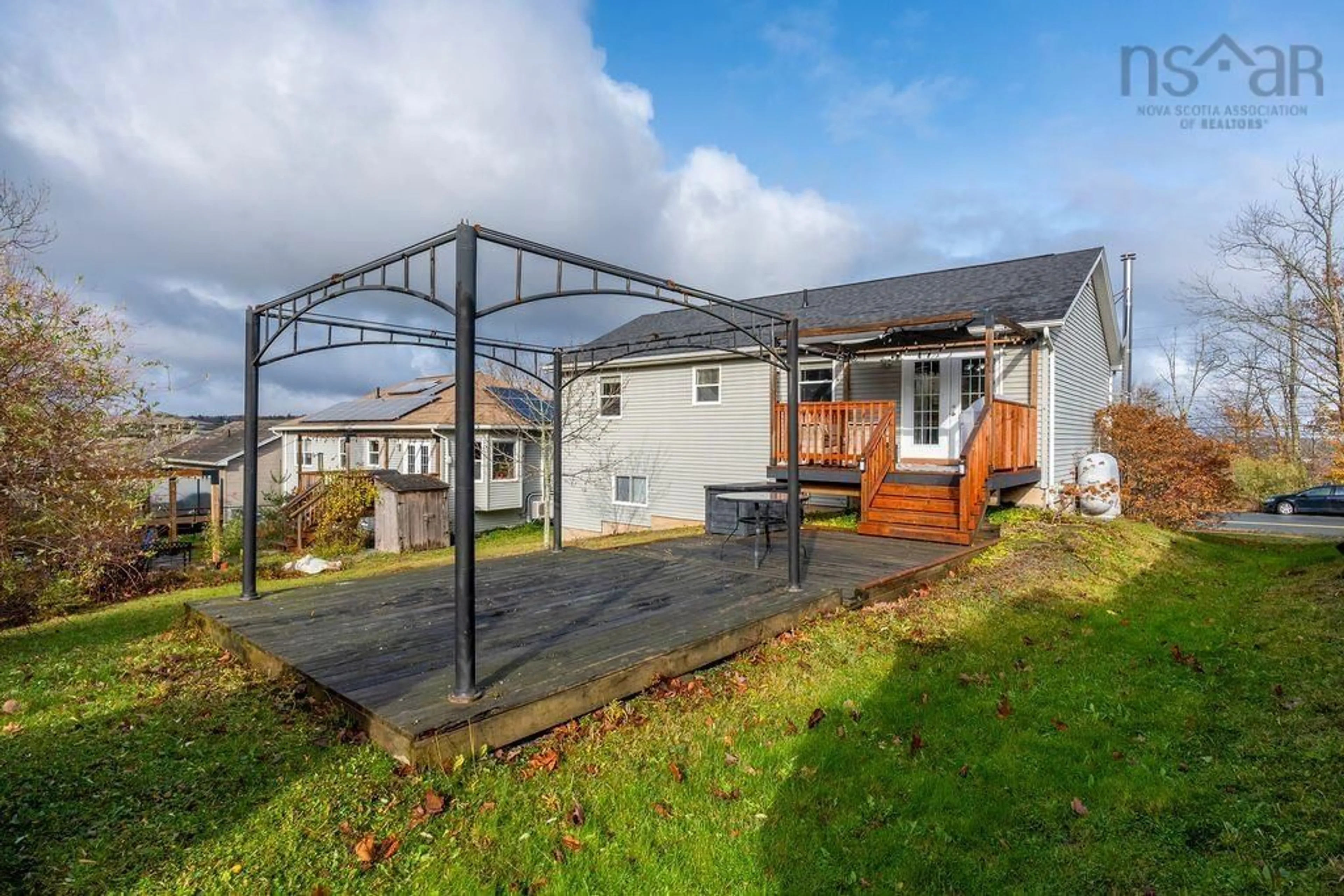 A pic from outside/outdoor area/front of a property/back of a property/a pic from drone, unknown for 1016 Old Sackville Rd, Road Nova Scotia B4E 3A6