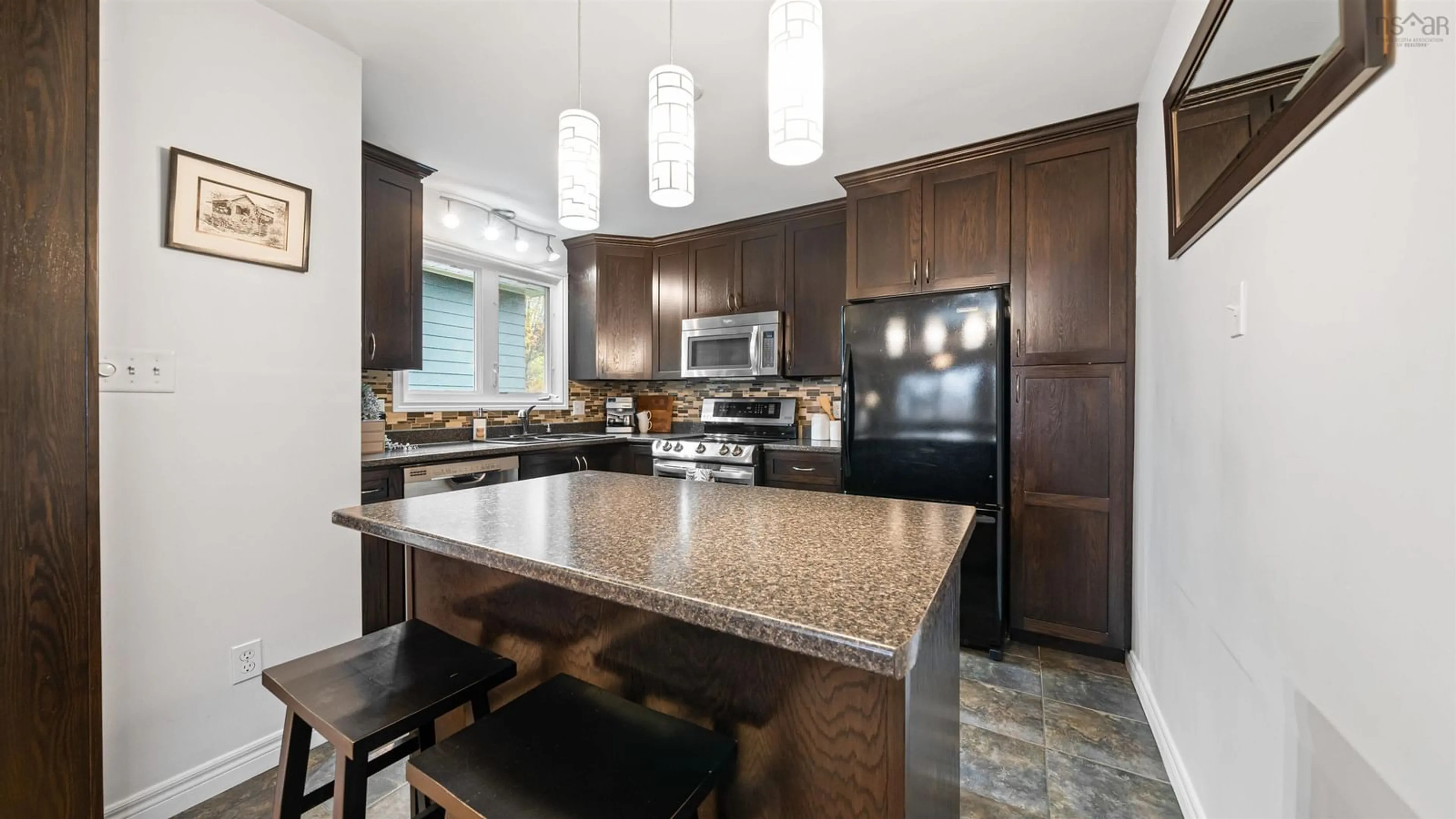 Open concept kitchen, ceramic/tile floor for 22A Towerview, Fleming Heights Nova Scotia B3P 1E9