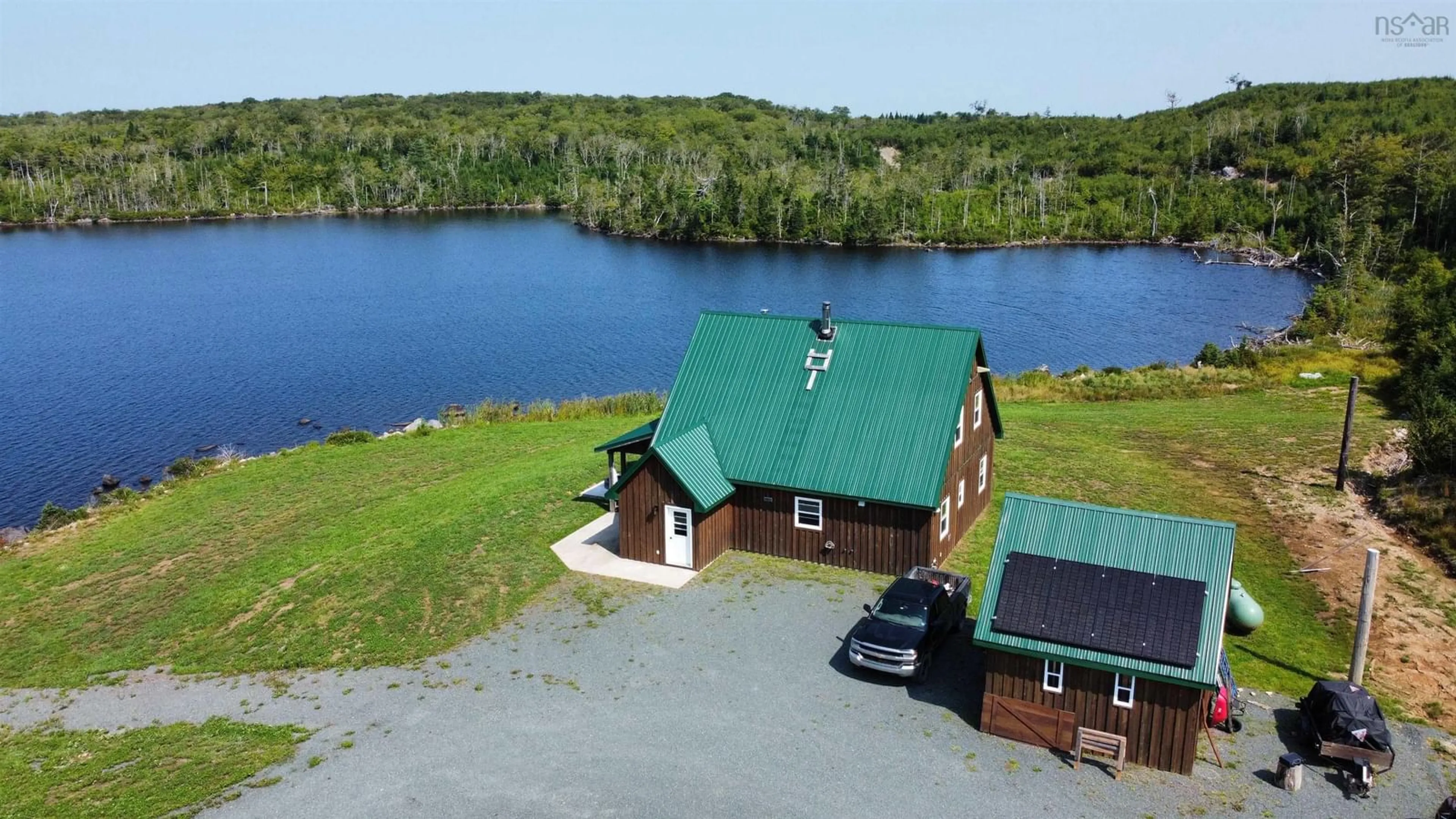 A pic from outside/outdoor area/front of a property/back of a property/a pic from drone, water/lake/river/ocean view for 1648 Upper Glencoe Rd, Guysborough County Nova Scotia B0H 1X0