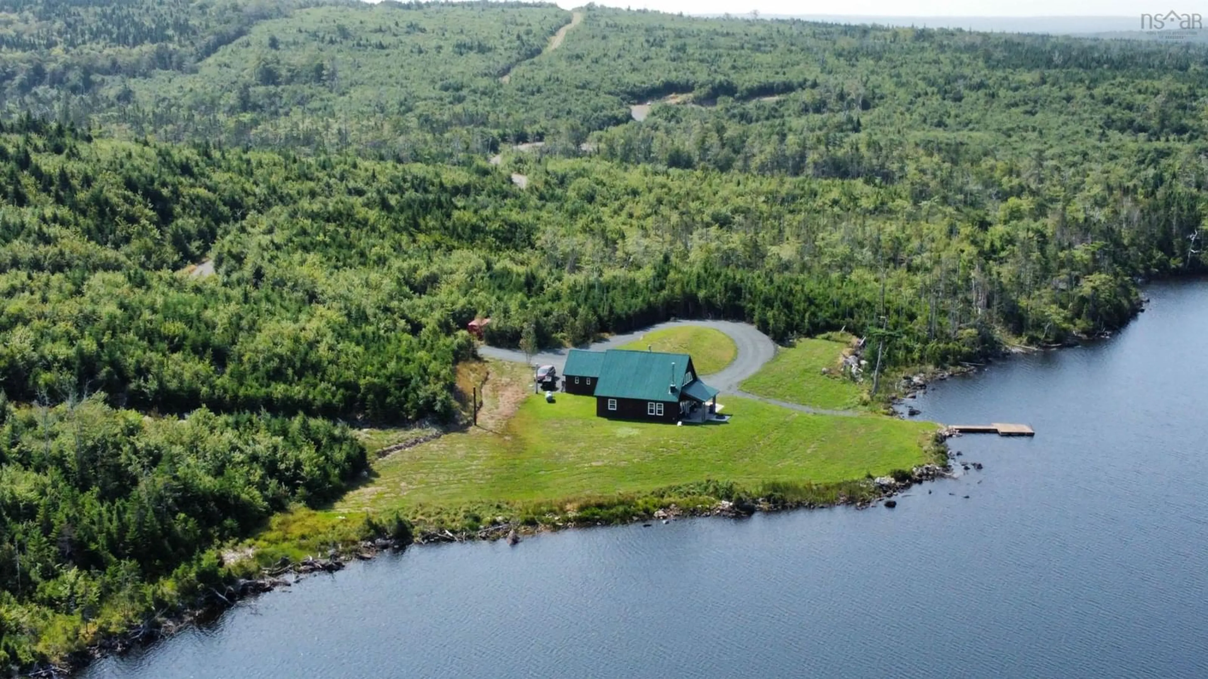 A pic from outside/outdoor area/front of a property/back of a property/a pic from drone, water/lake/river/ocean view for 1648 Upper Glencoe Rd, Guysborough County Nova Scotia B0H 1X0