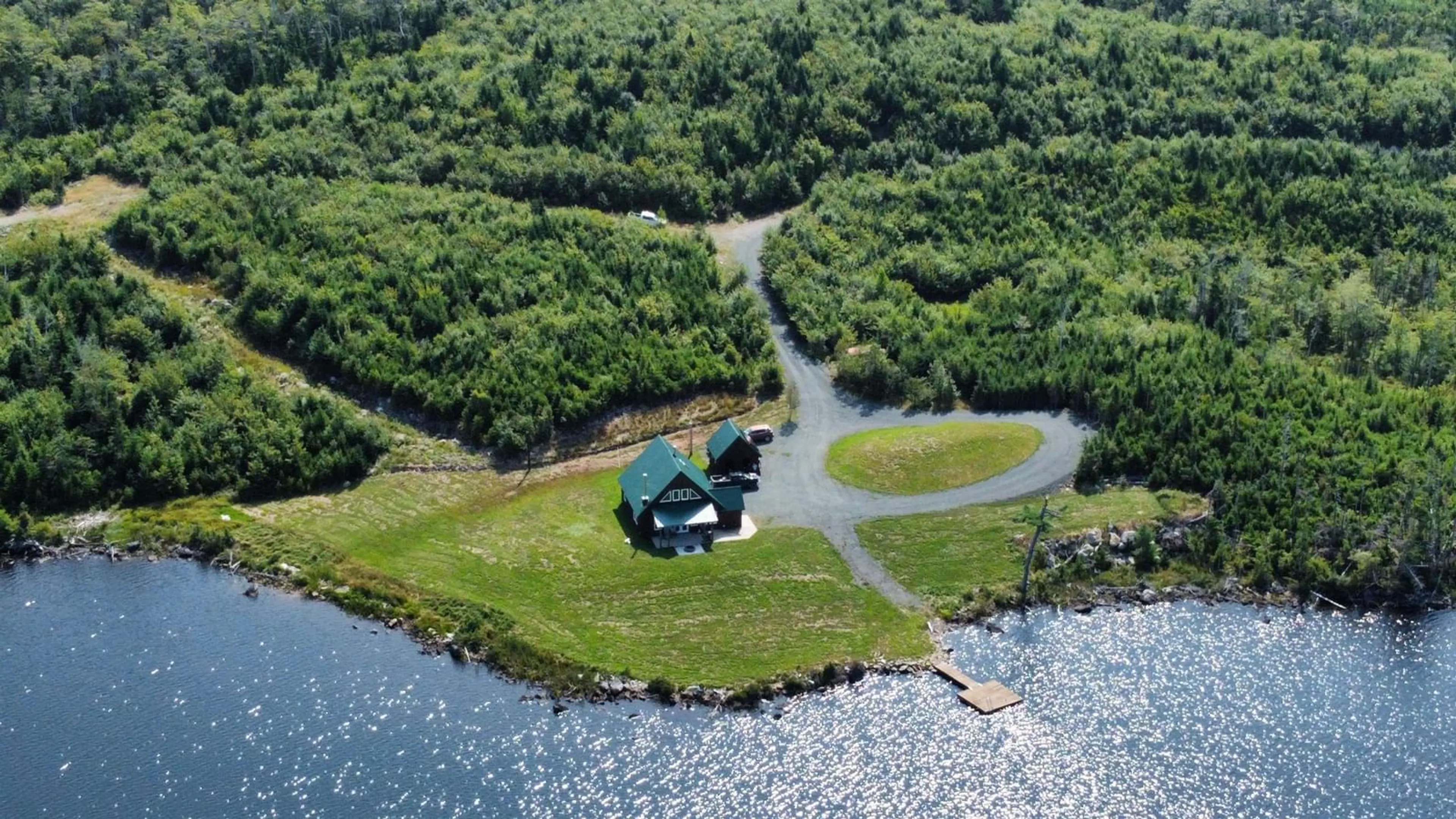 A pic from outside/outdoor area/front of a property/back of a property/a pic from drone, water/lake/river/ocean view for 1648 Upper Glencoe Rd, Guysborough County Nova Scotia B0H 1X0