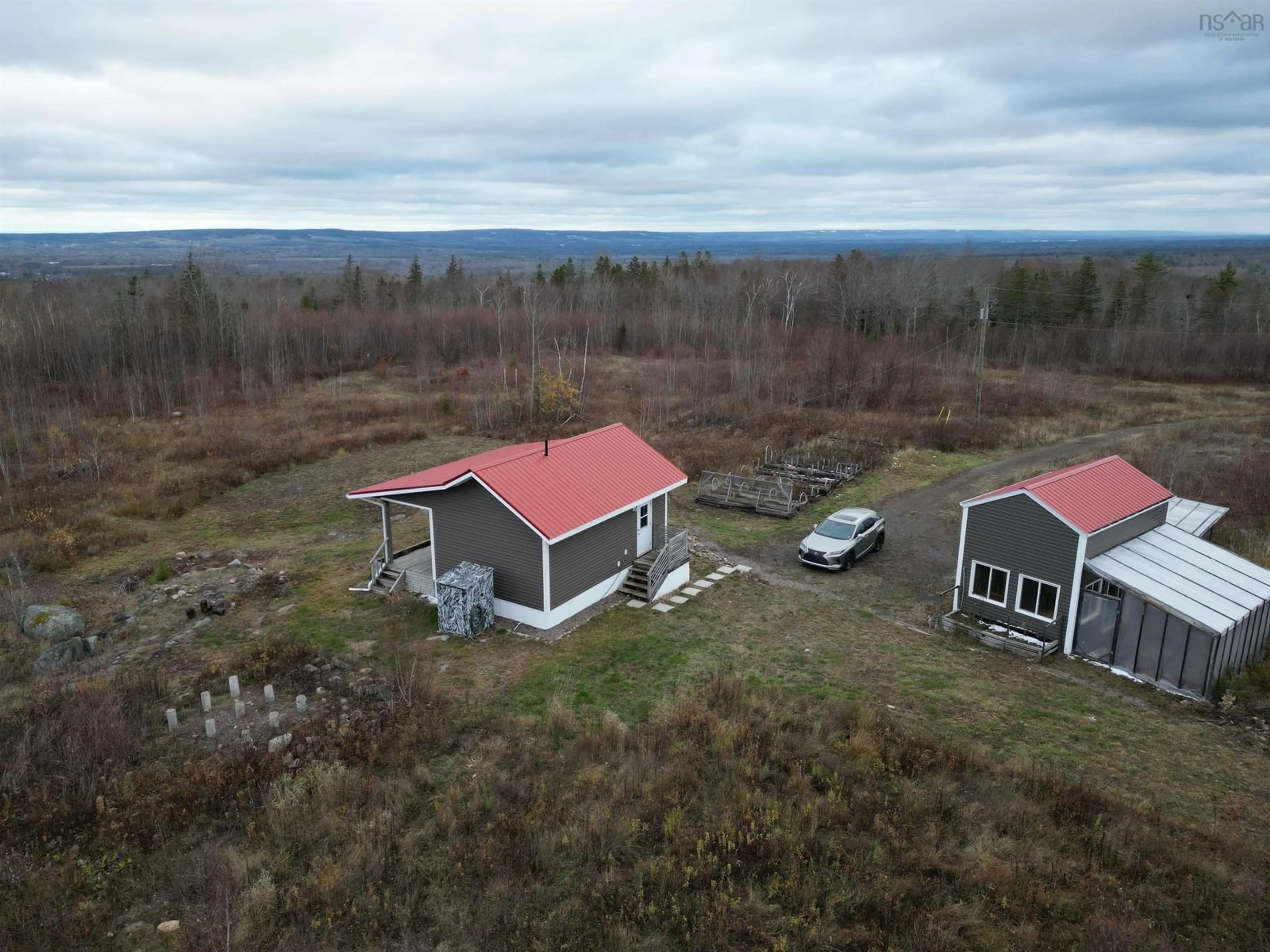 A pic from outside/outdoor area/front of a property/back of a property/a pic from drone, building for 255 Varner Mountain Rd, Nictaux South Nova Scotia B0S 1P0