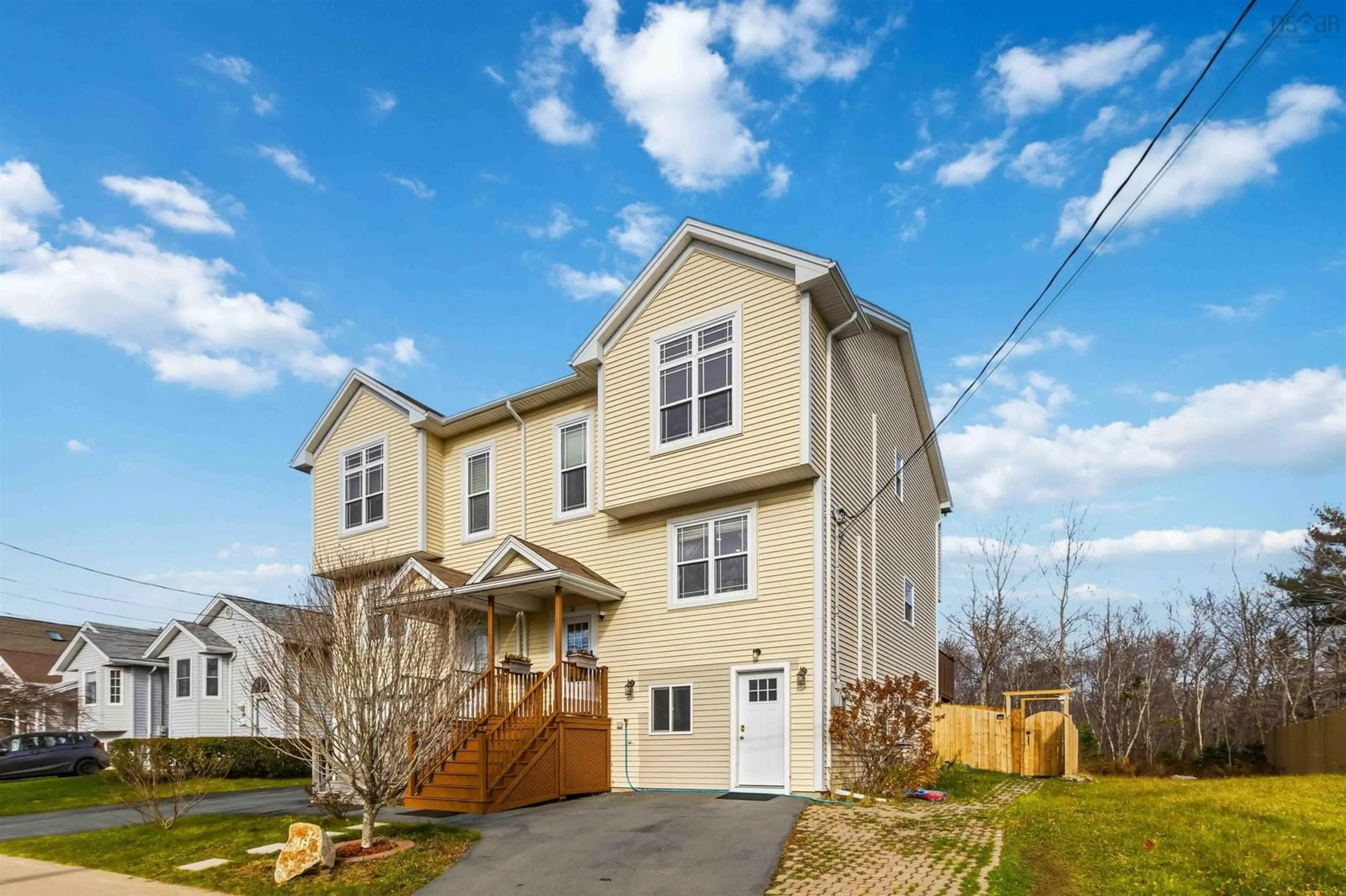 Home with vinyl exterior material, street for 18 Danforth Rd, Halifax Nova Scotia B3P 2T8