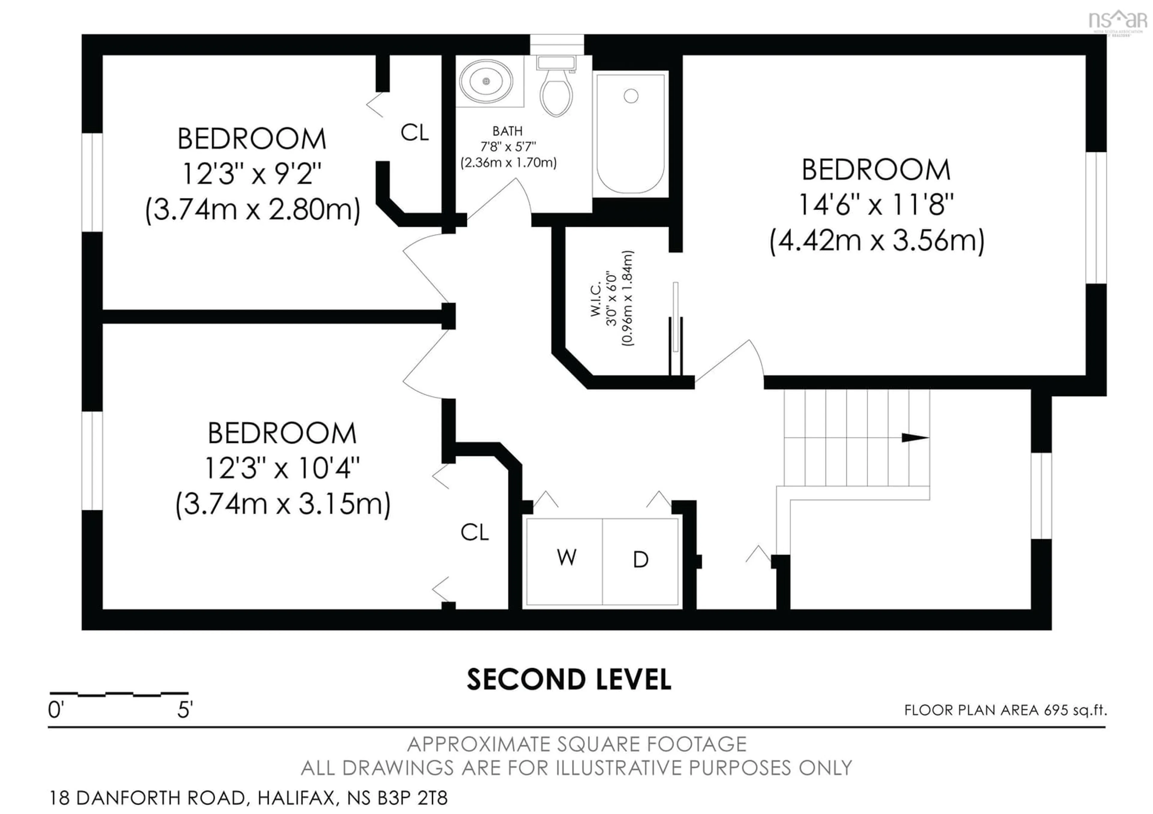 Floor plan for 18 Danforth Rd, Halifax Nova Scotia B3P 2T8