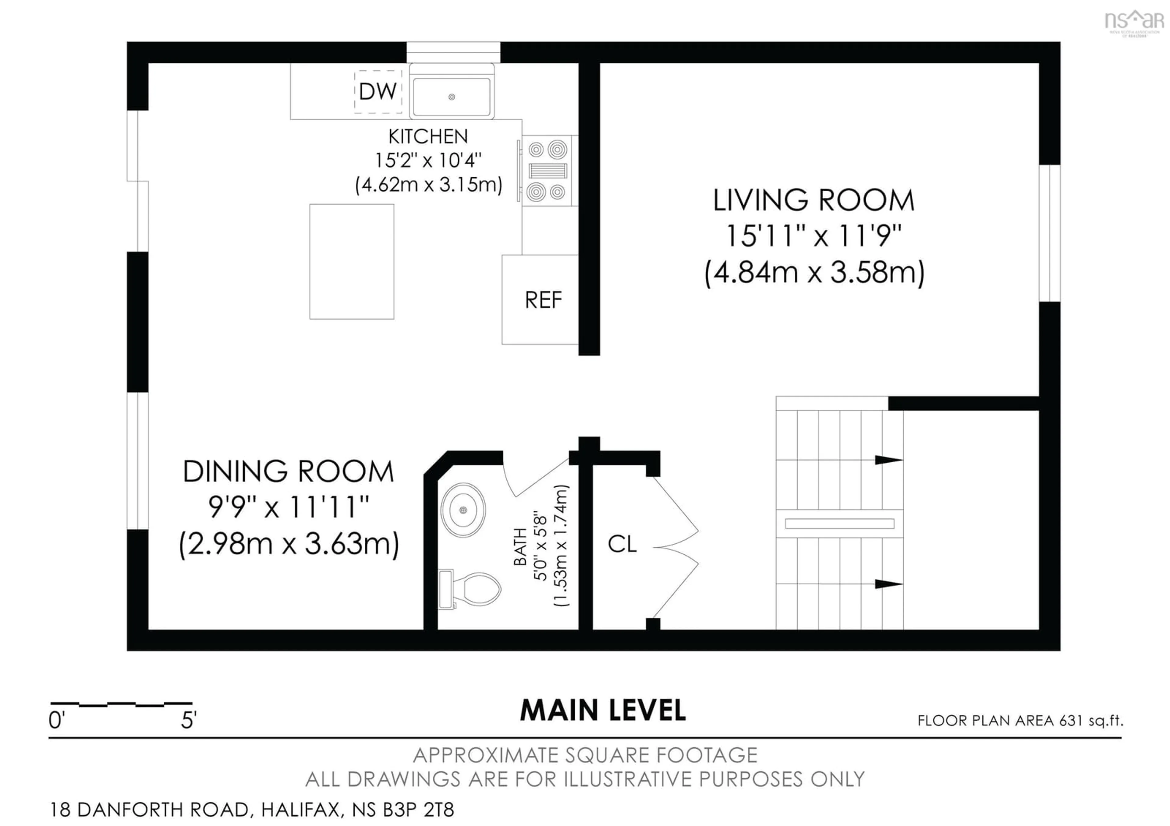 Floor plan for 18 Danforth Rd, Halifax Nova Scotia B3P 2T8