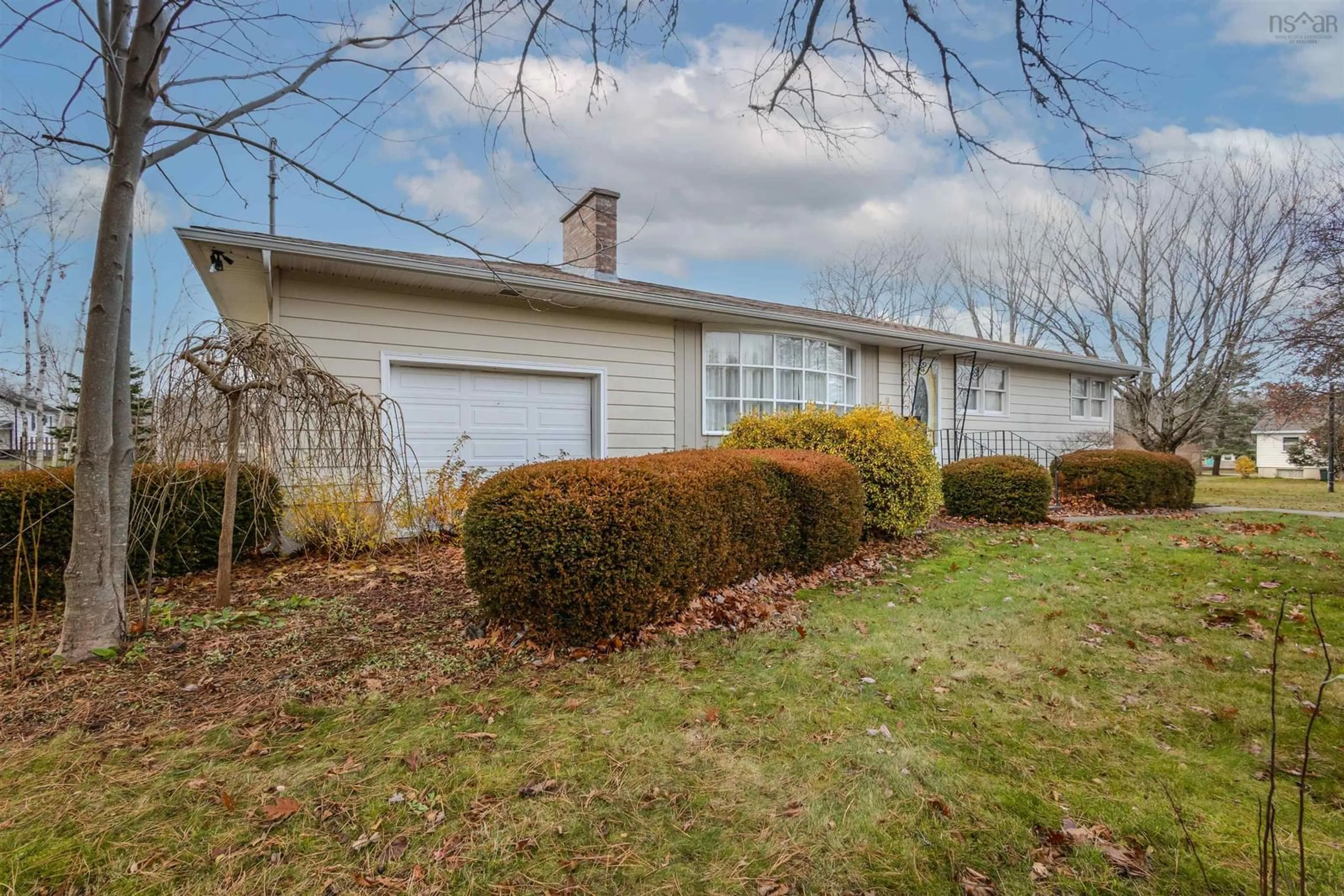 Home with vinyl exterior material, street for 12 Birchdale Dr, Sydney River Nova Scotia B1S 1L5