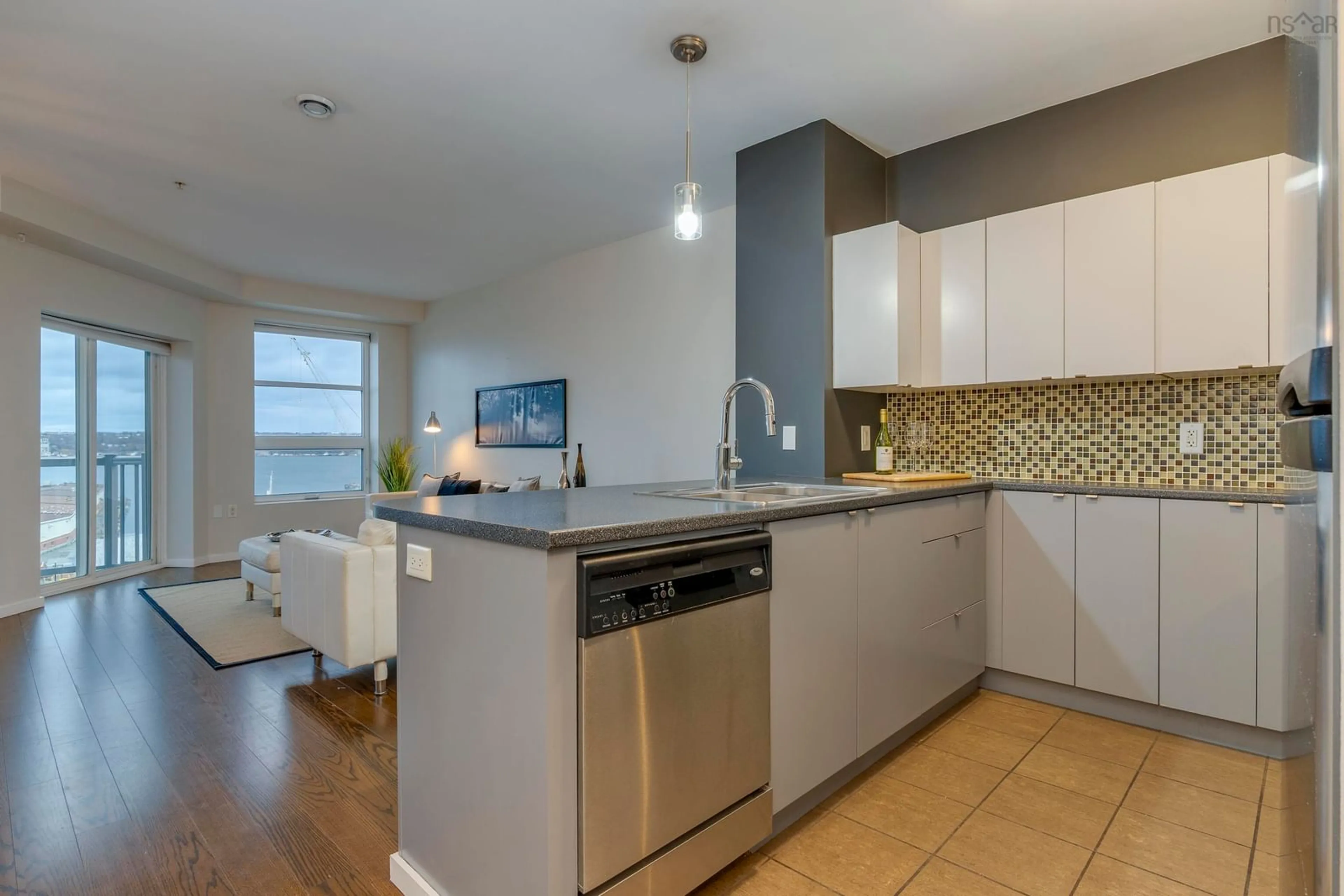 Open concept kitchen, unknown for 5221 Nora Bernard St #406, Halifax Nova Scotia B3K 0B6