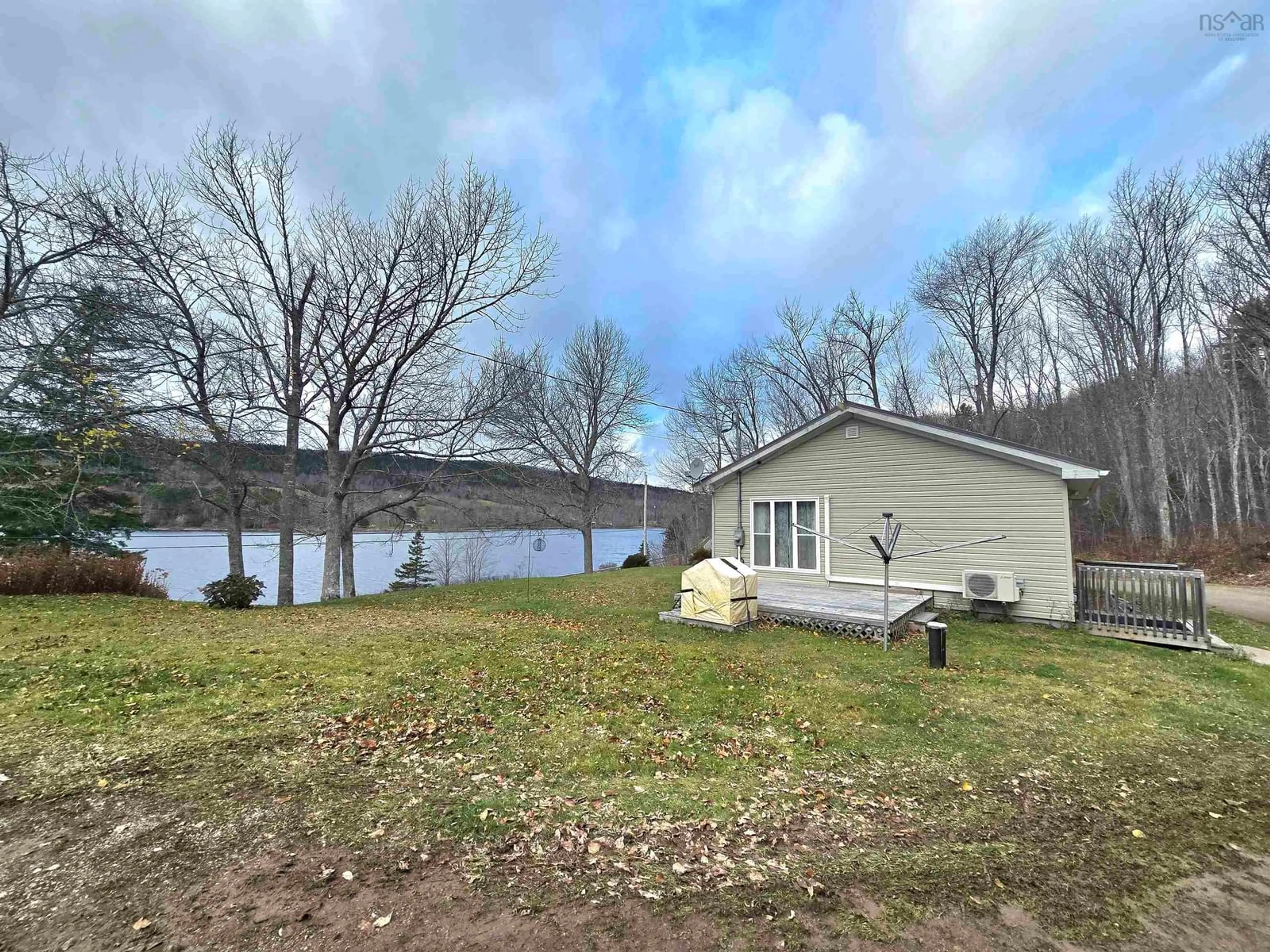 A pic from outside/outdoor area/front of a property/back of a property/a pic from drone, water/lake/river/ocean view for 926 Highway 7, Lochaber Nova Scotia B2G 2L3