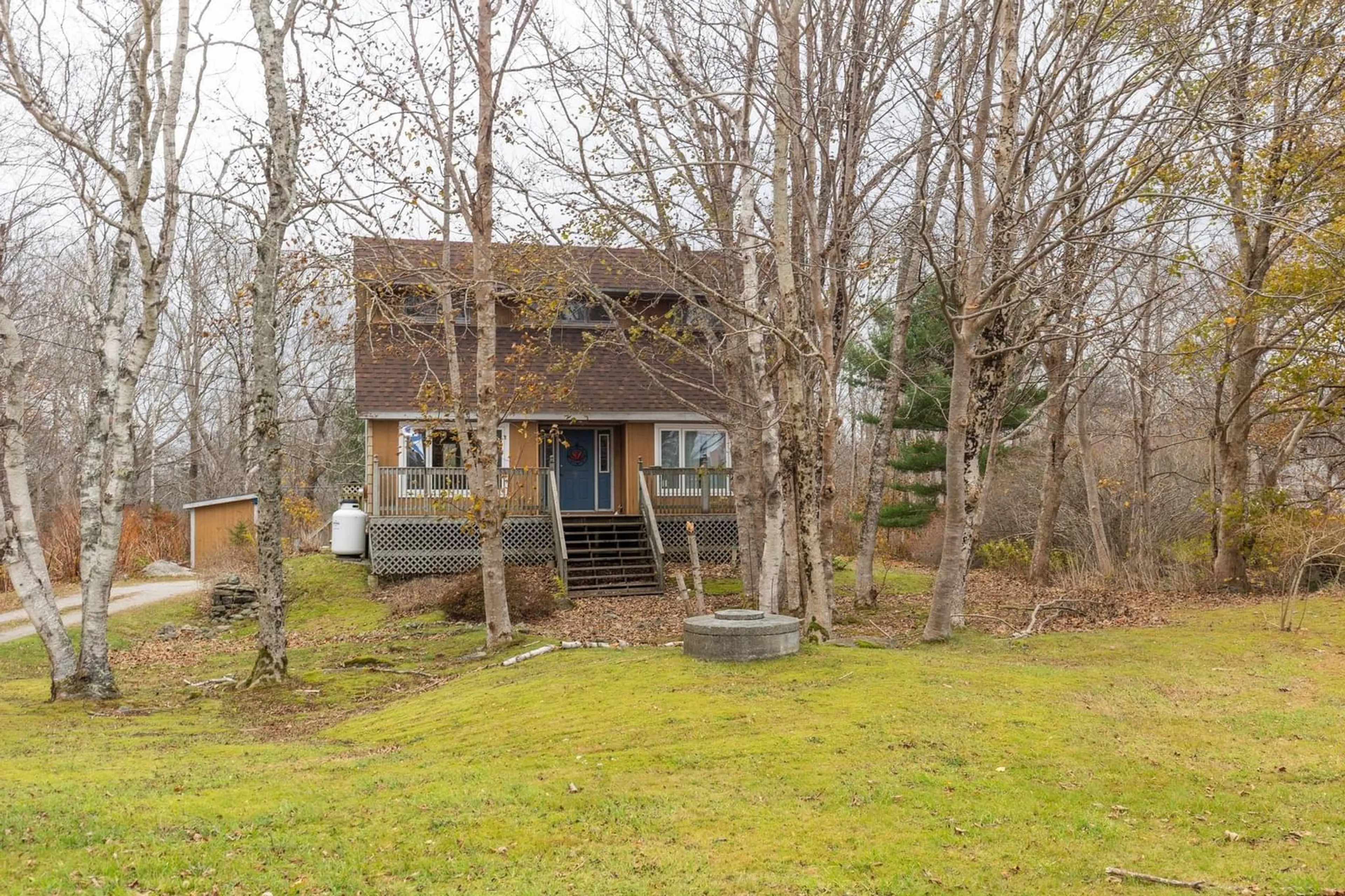 A pic from outside/outdoor area/front of a property/back of a property/a pic from drone, water/lake/river/ocean view for 9333 Highway 3, Pleasant Lake Nova Scotia B5A 5J9