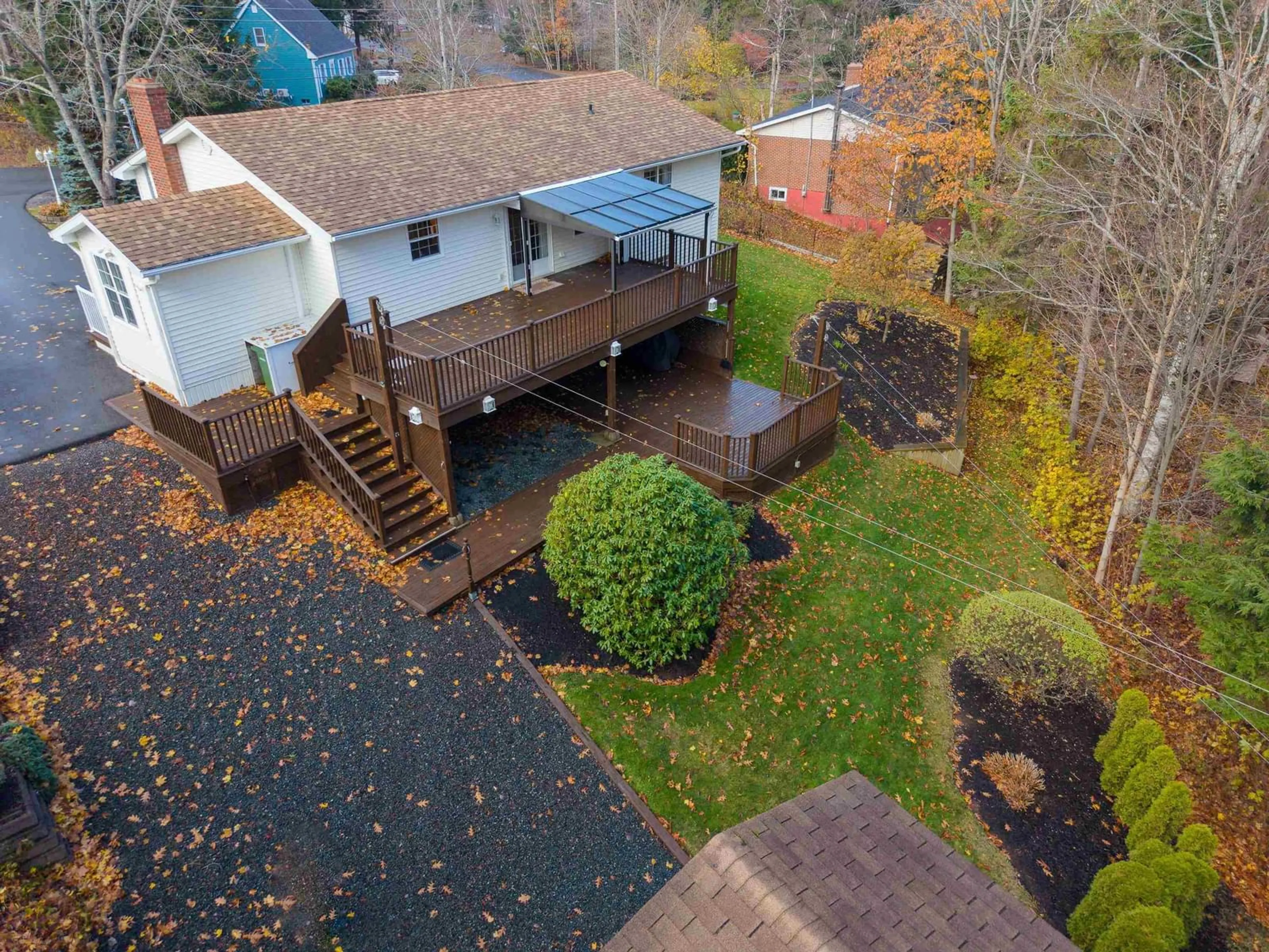 A pic from outside/outdoor area/front of a property/back of a property/a pic from drone, unknown for 29 Evergreen Ave, New Minas Nova Scotia B4N 4J4