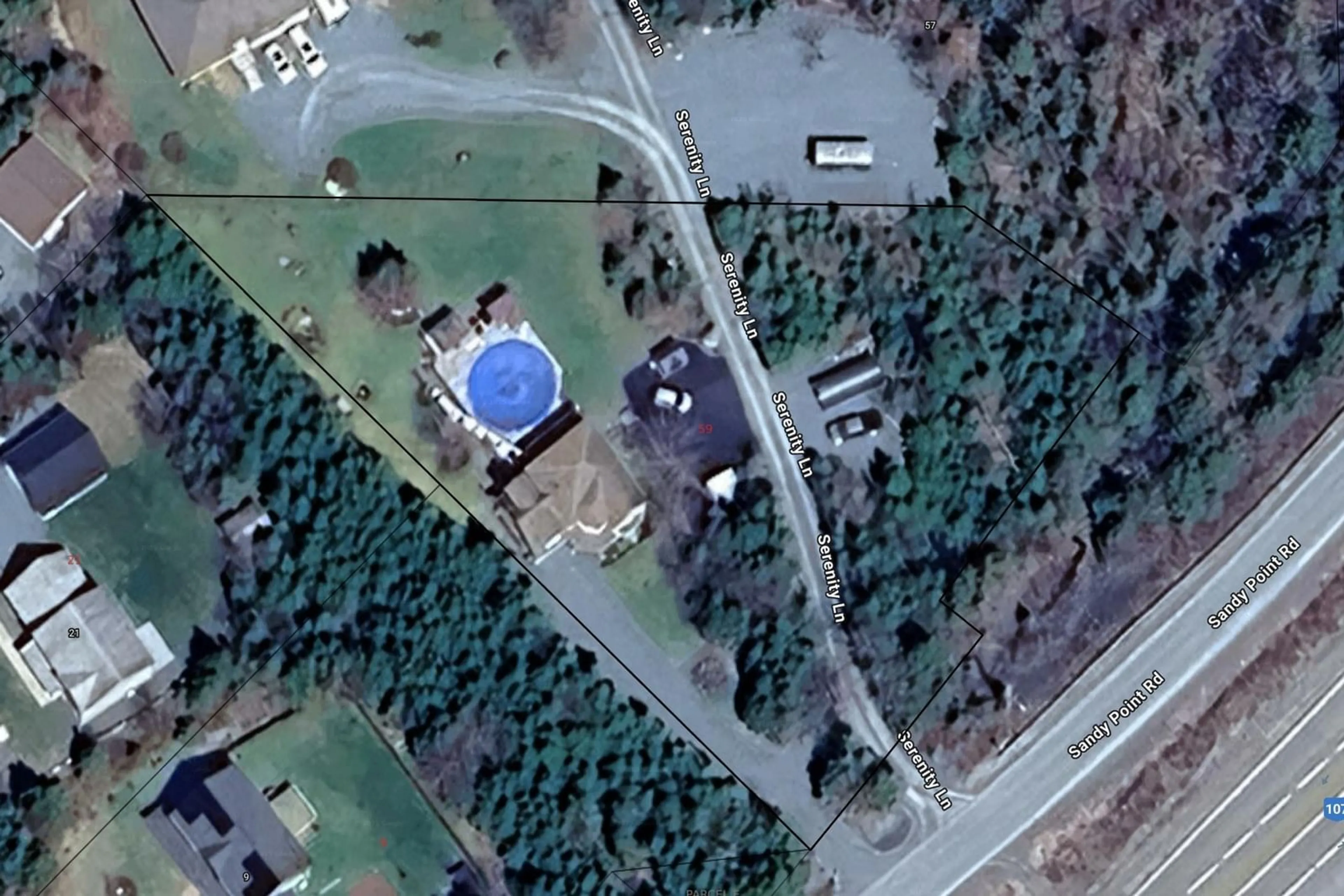 A pic from outside/outdoor area/front of a property/back of a property/a pic from drone, unknown for 59 Sandy Point Rd, Porters Lake Nova Scotia B3E 1M9