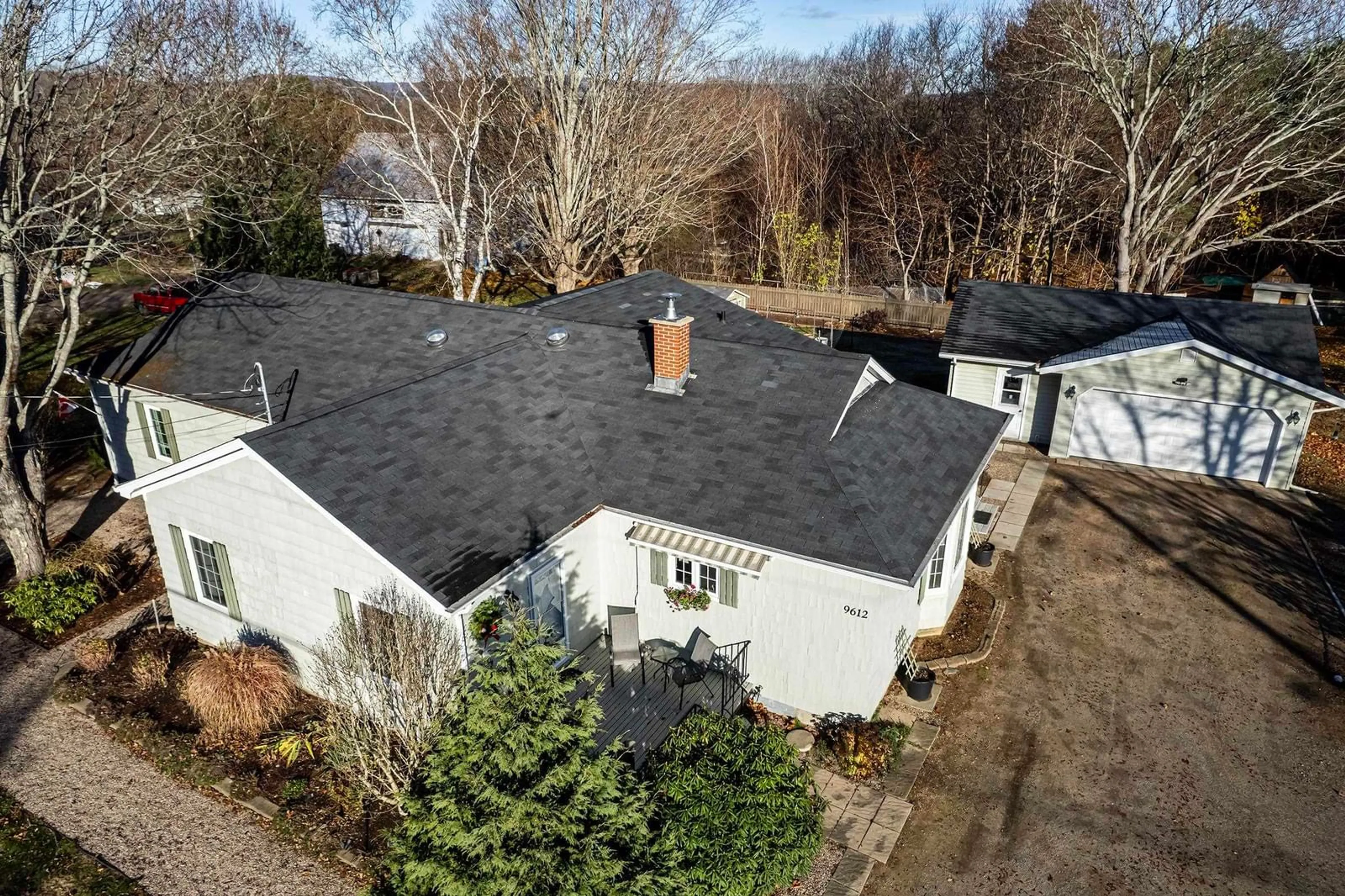 A pic from outside/outdoor area/front of a property/back of a property/a pic from drone, street for 9612 Highway 10, Nictaux Nova Scotia B0S 1P0