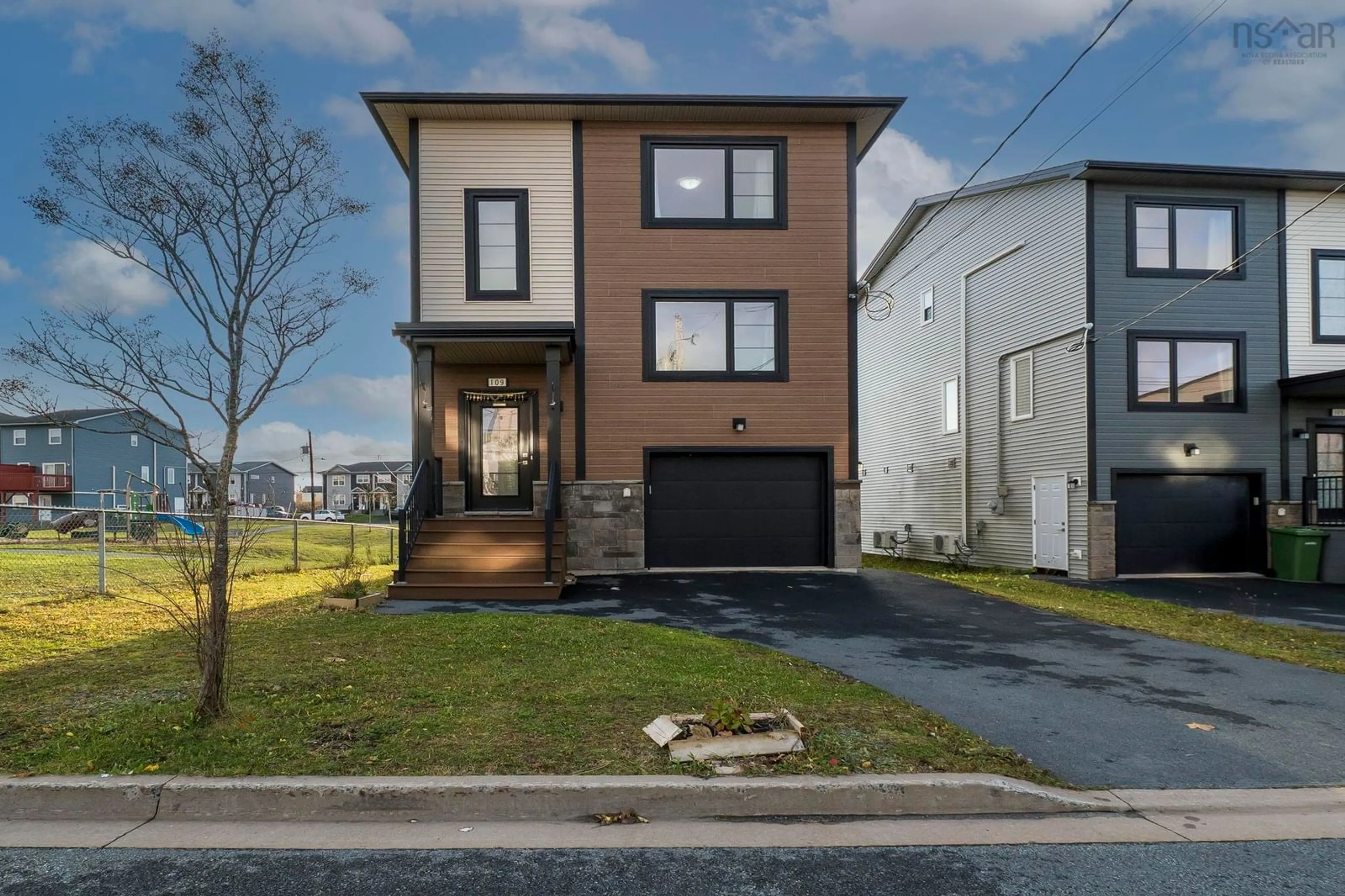 Home with brick exterior material, street for 109 Titanium Cres, Spryfield Nova Scotia B3P 0J3