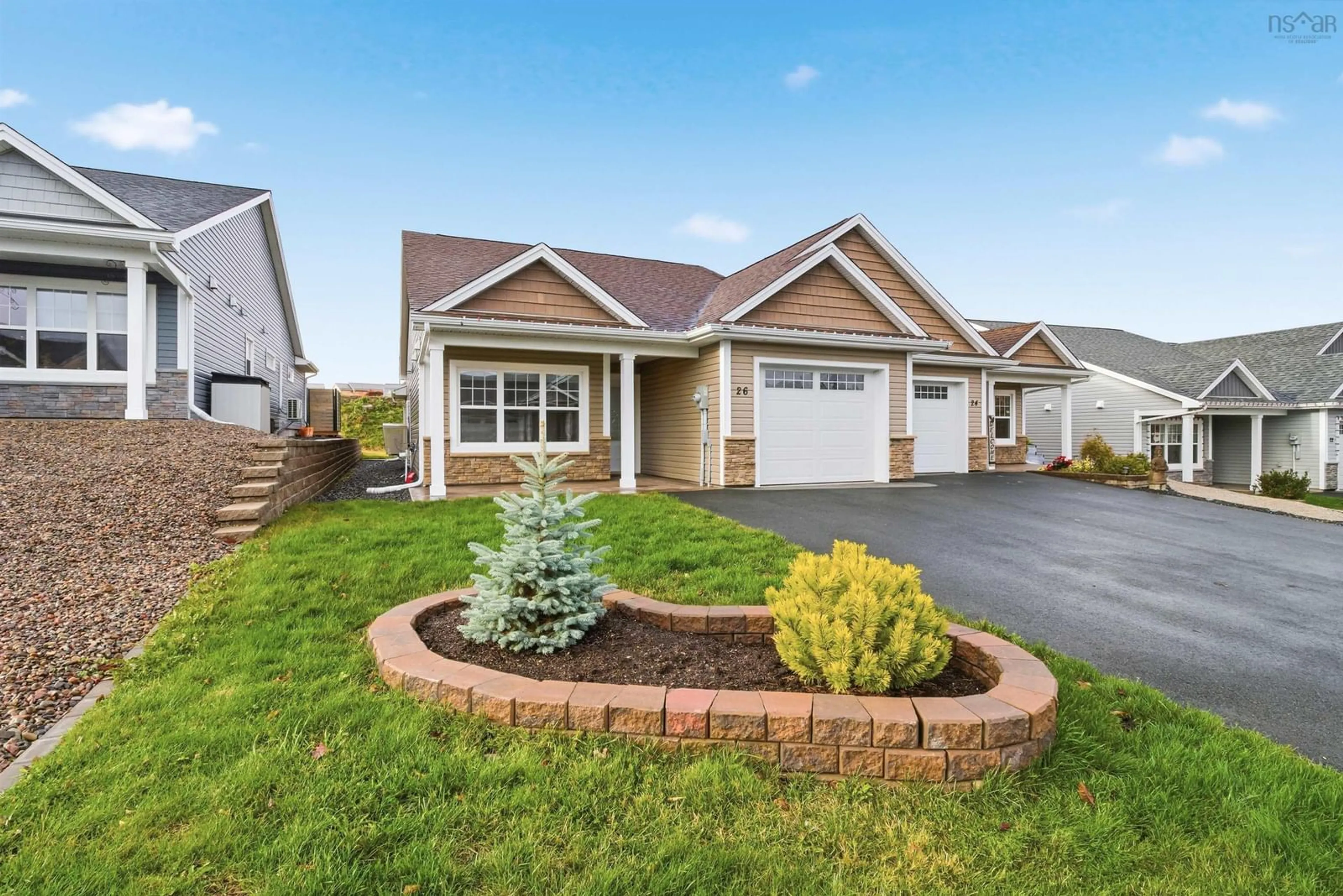 Home with vinyl exterior material, street for 26 Elizabeth Ave, Garlands Crossing Nova Scotia B0N 2T0