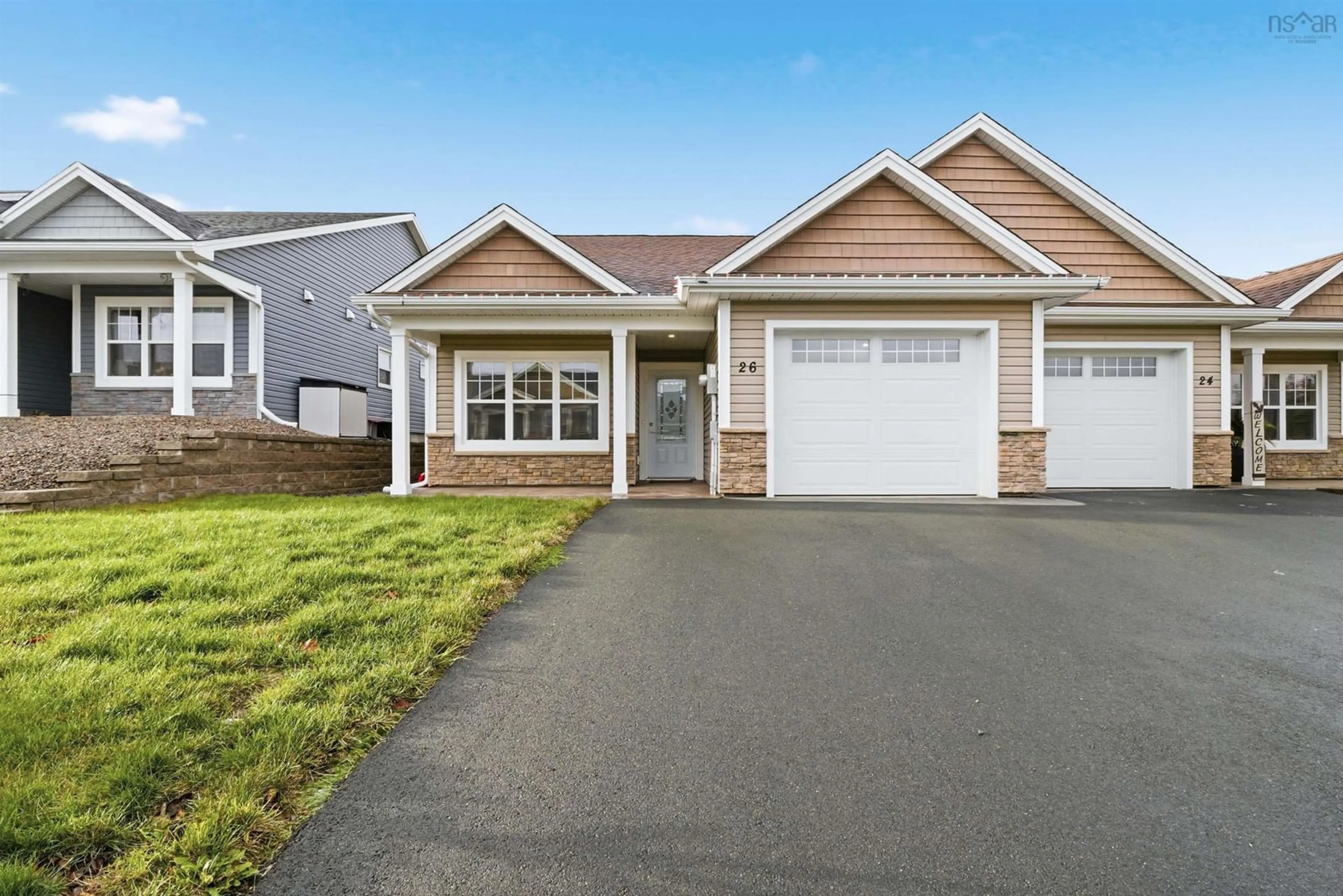 Home with vinyl exterior material, street for 26 Elizabeth Ave, Garlands Crossing Nova Scotia B0N 2T0
