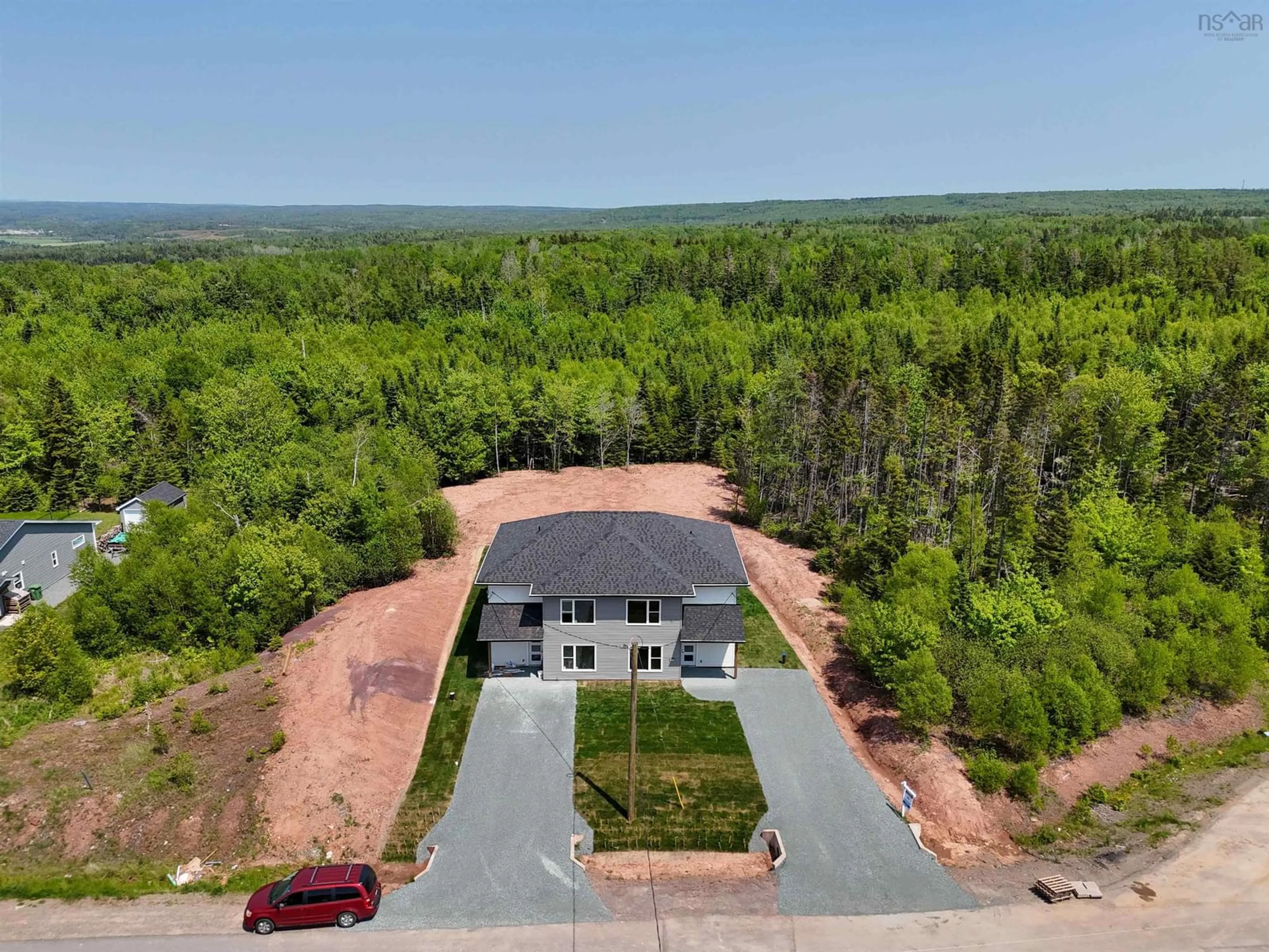 A pic from outside/outdoor area/front of a property/back of a property/a pic from drone, unknown for 157 Blainedale Dr, Salmon River Nova Scotia B2N 6M3