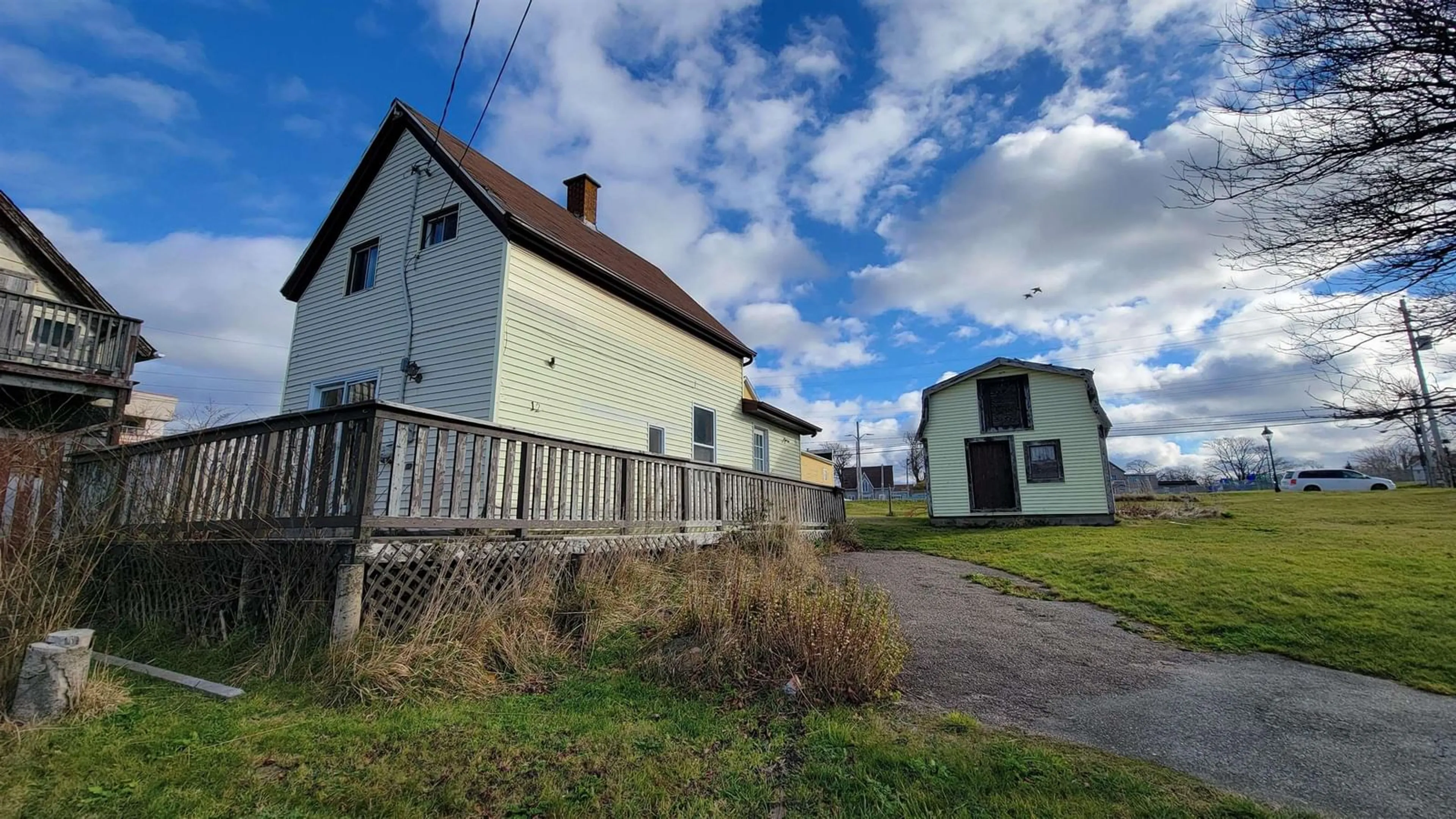 A pic from outside/outdoor area/front of a property/back of a property/a pic from drone, building for 12 Porters Lane, Yarmouth Nova Scotia B5A 3S1