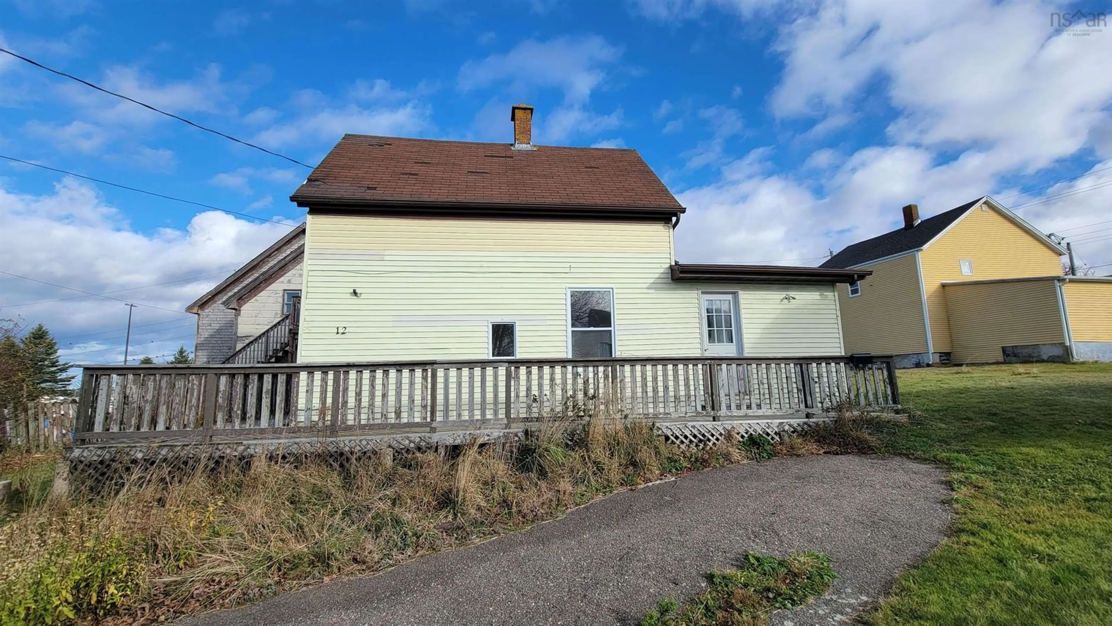 A pic from outside/outdoor area/front of a property/back of a property/a pic from drone, building for 12 Porters Lane, Yarmouth Nova Scotia B5A 3S1