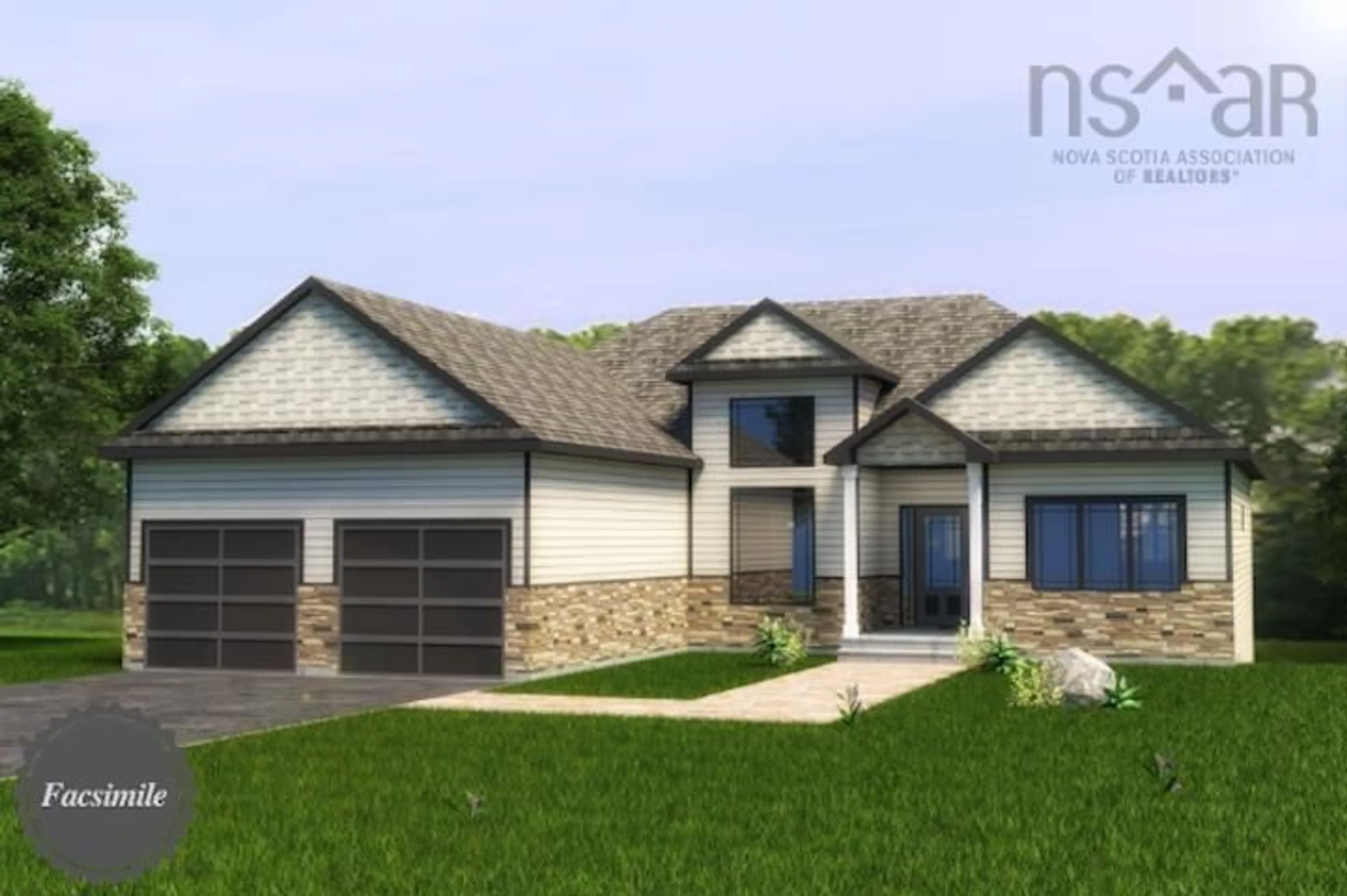 Home with vinyl exterior material, street for 147 Bondi Dr #Lot 5059, Middle Sackville Nova Scotia B4E 0W3