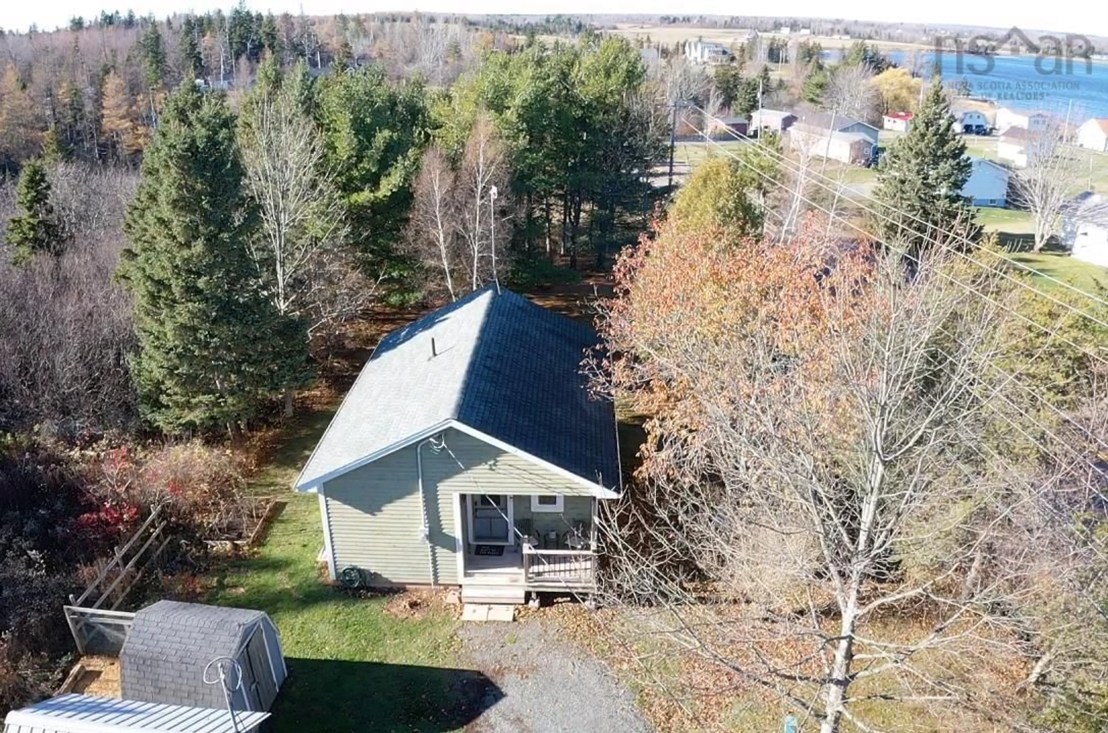 A pic from outside/outdoor area/front of a property/back of a property/a pic from drone, water/lake/river/ocean view for 938 Highway 6, Bayhead Nova Scotia B0K 1V0