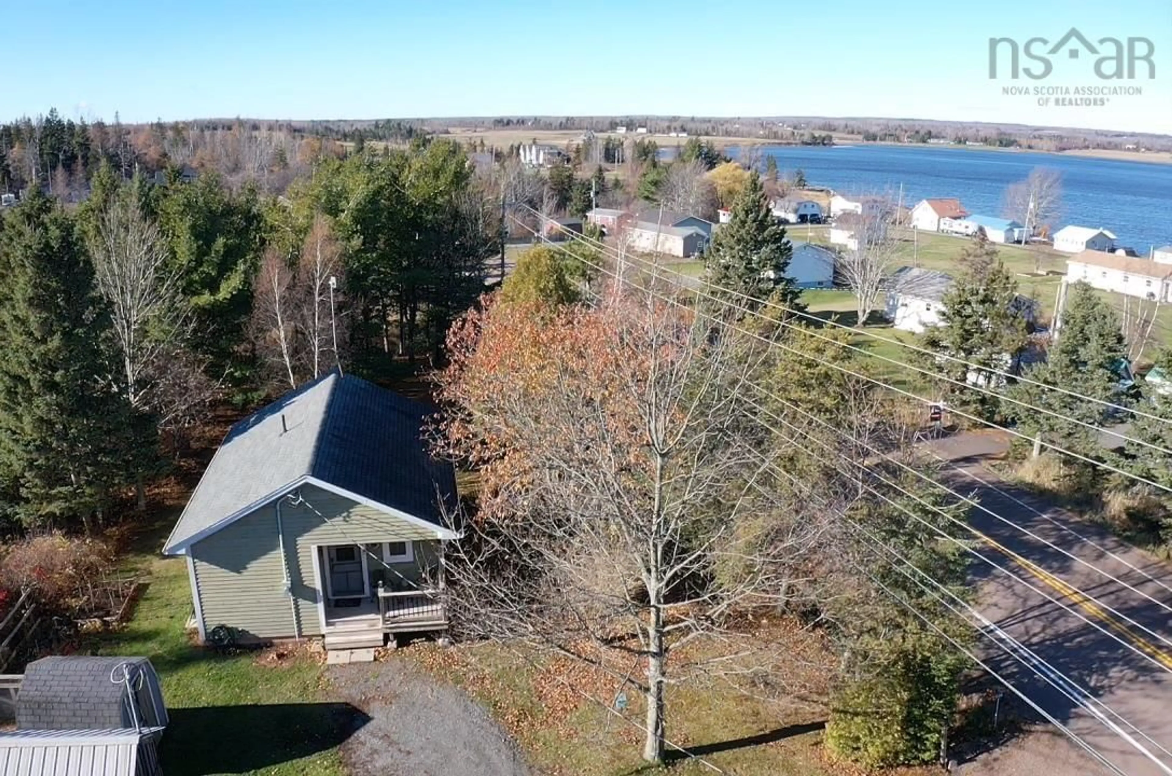 A pic from outside/outdoor area/front of a property/back of a property/a pic from drone, water/lake/river/ocean view for 938 Highway 6, Bayhead Nova Scotia B0K 1V0