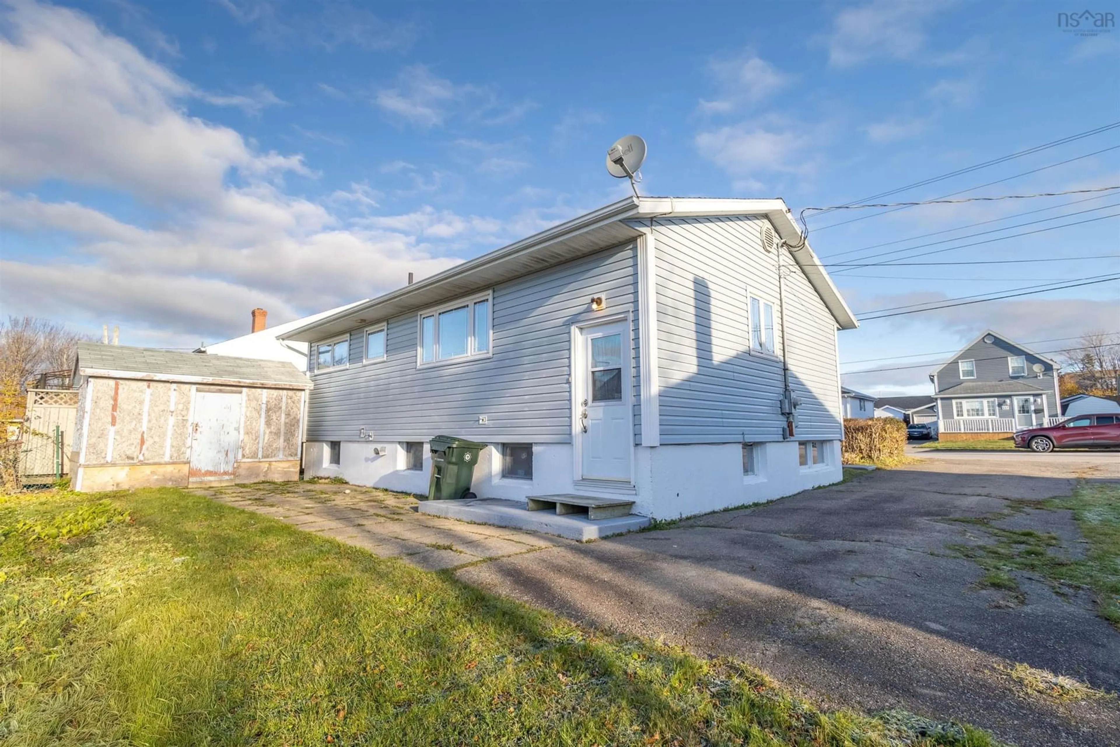A pic from outside/outdoor area/front of a property/back of a property/a pic from drone, building for 124 Legacy St, Sydney Nova Scotia B1P 2X8