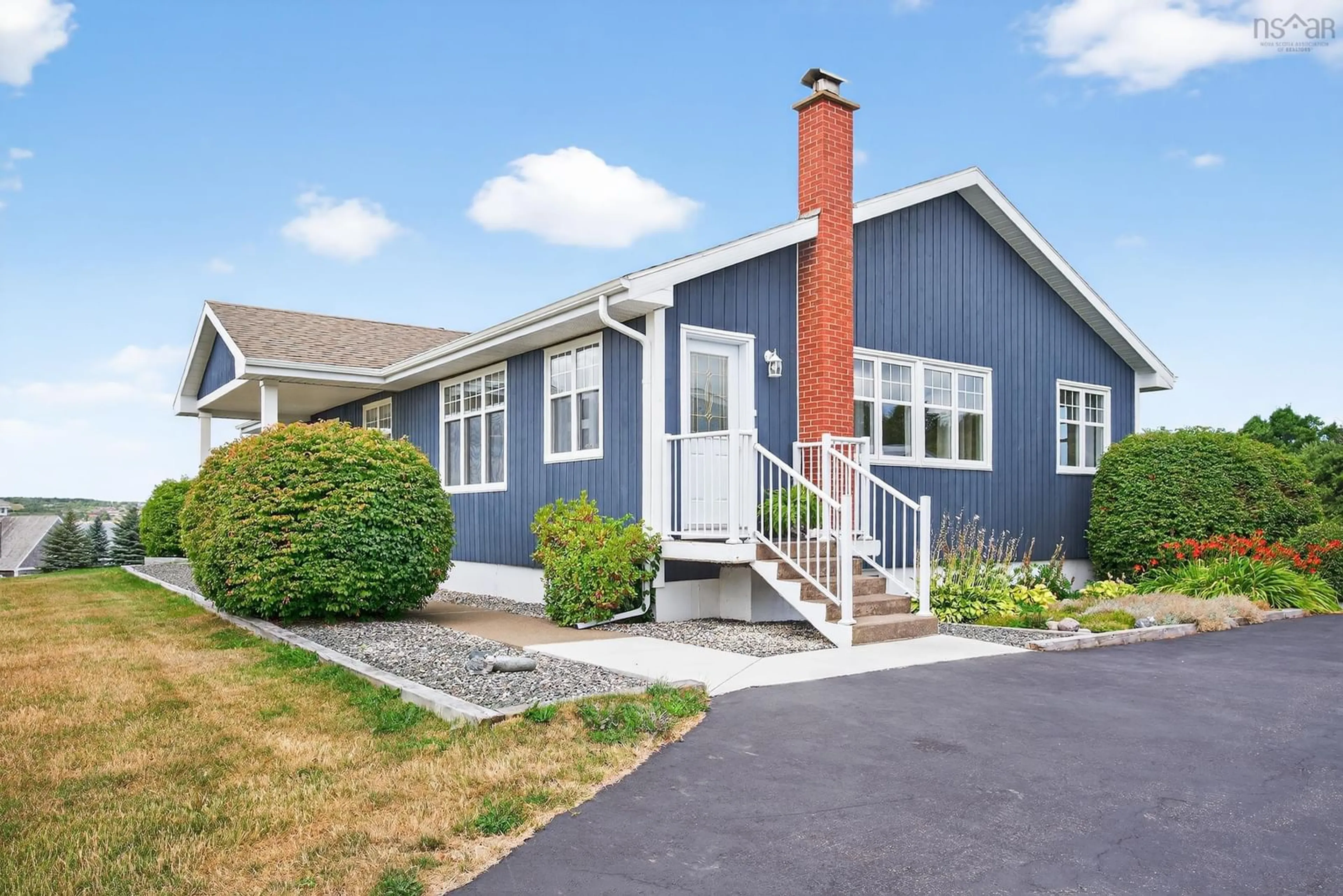 Home with vinyl exterior material, street for 2140 Point Edward Highway, Point Edward Nova Scotia B2A 4R6