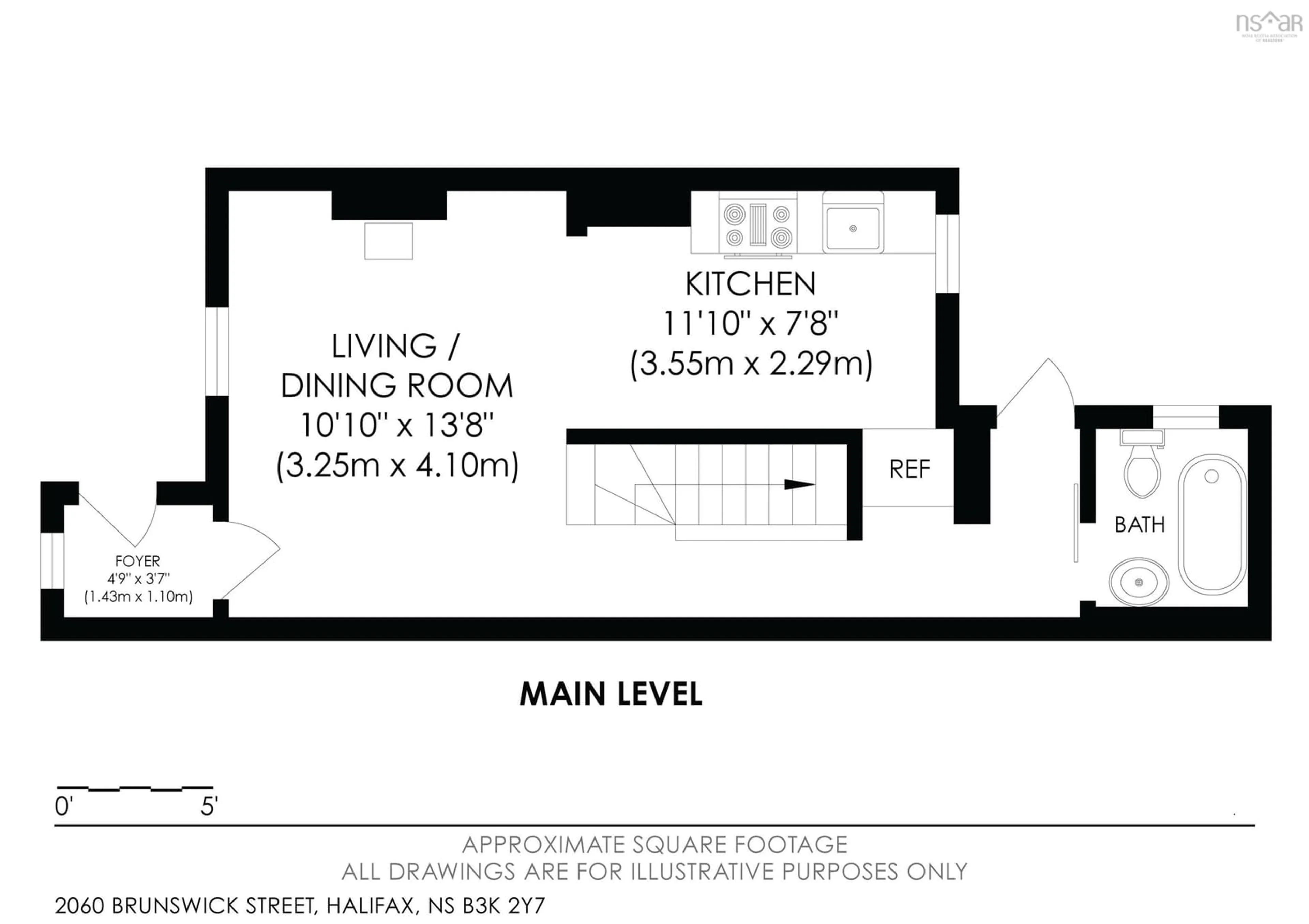 Floor plan for 2060 Brunswick St, Halifax Nova Scotia B3K 2Y7