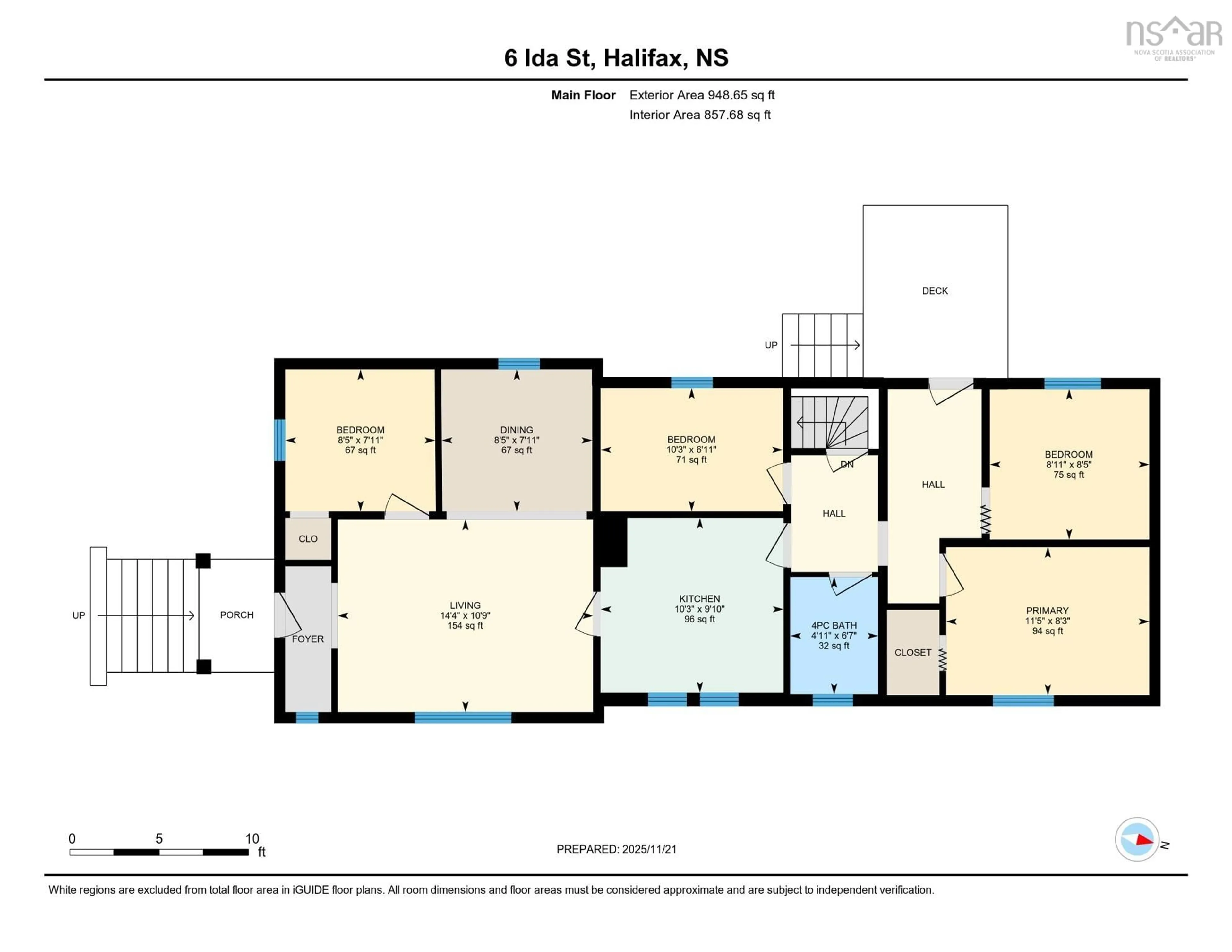 Floor plan for 6 Ida St, Halifax Nova Scotia B3P 1W9