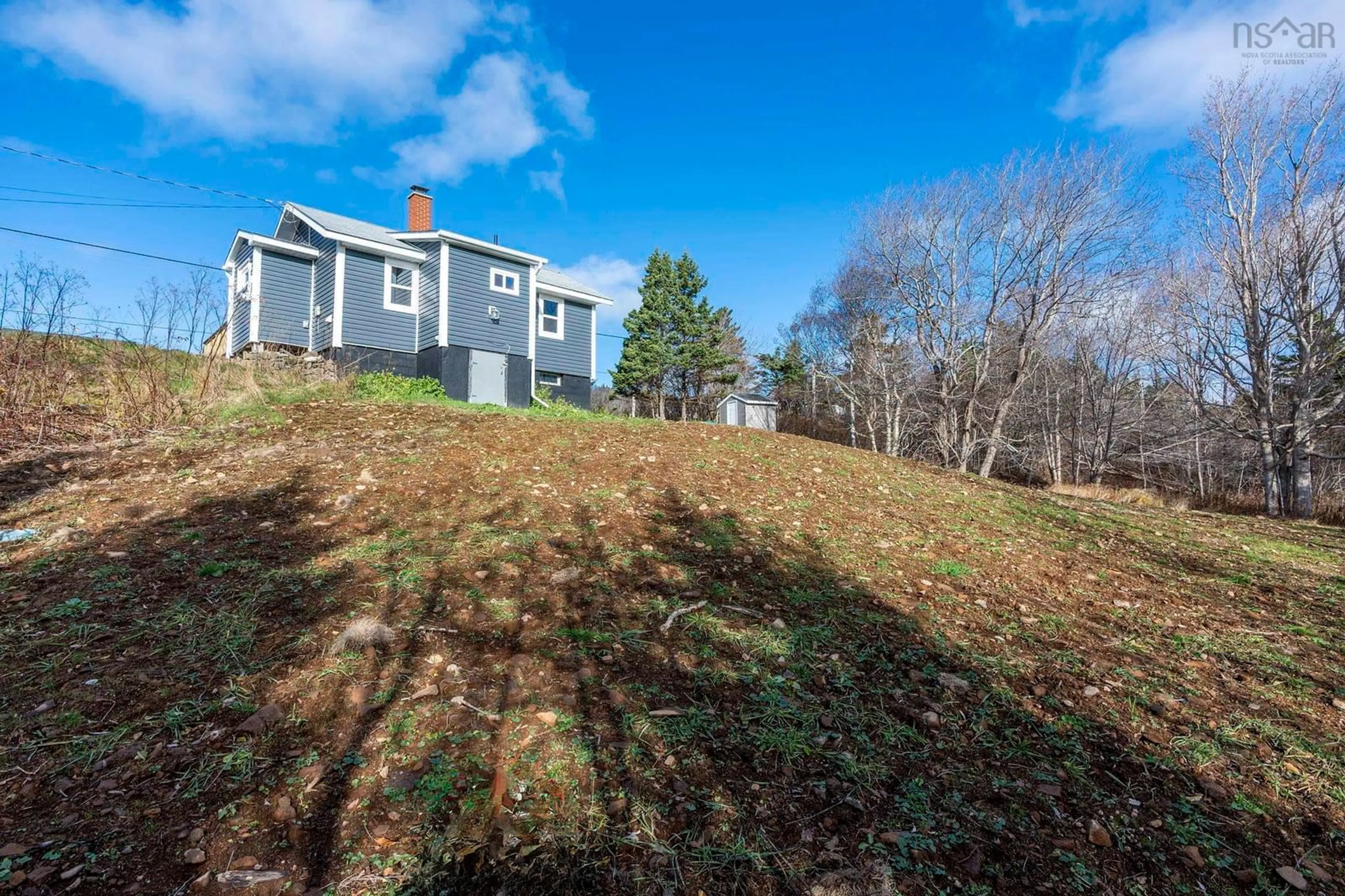 A pic from outside/outdoor area/front of a property/back of a property/a pic from drone, unknown for 4348 Highway 217, Tiddville Nova Scotia B0V 1E0