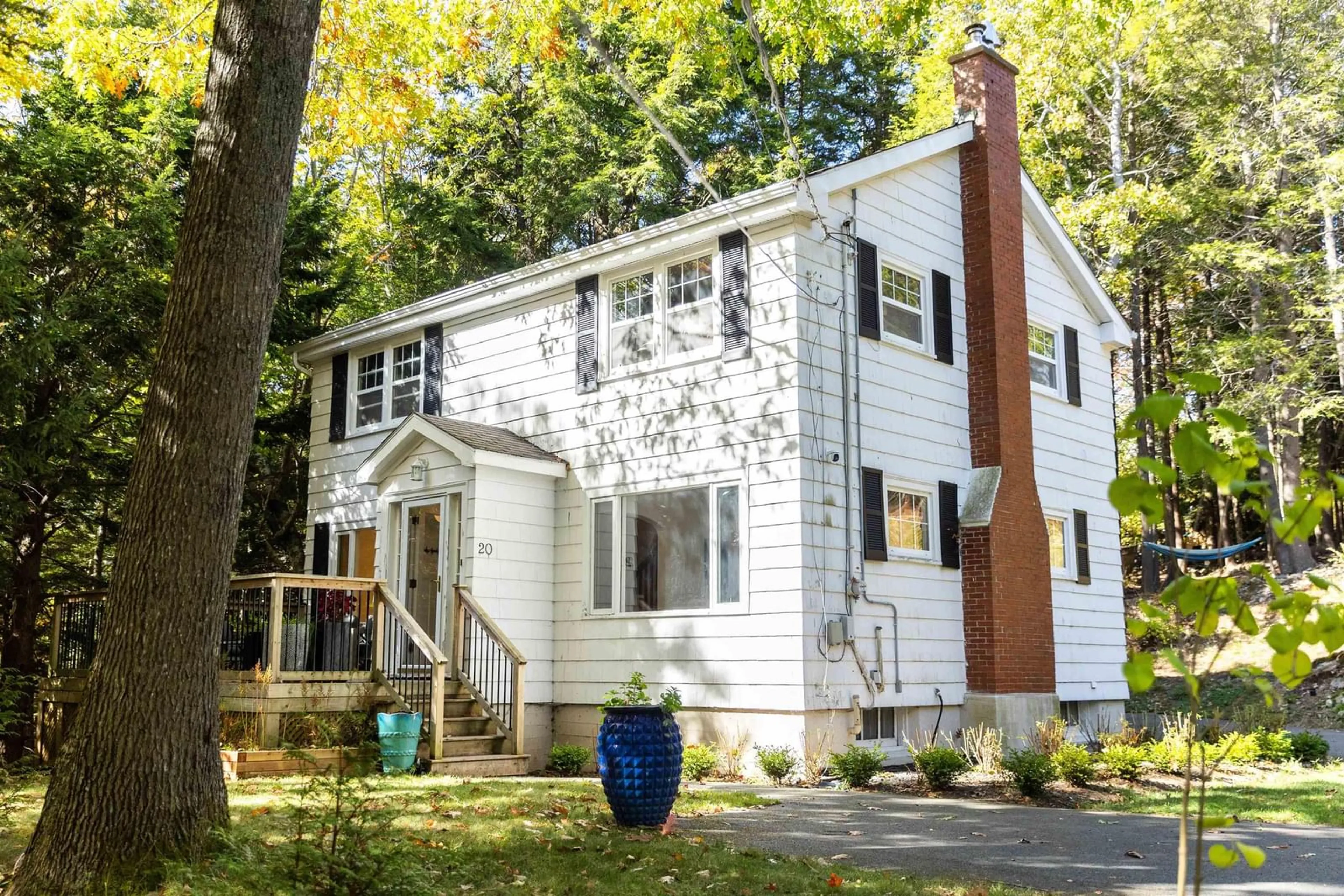 Home with vinyl exterior material, street for 20 Dakin Dr, Halifax Nova Scotia B3M 2C8