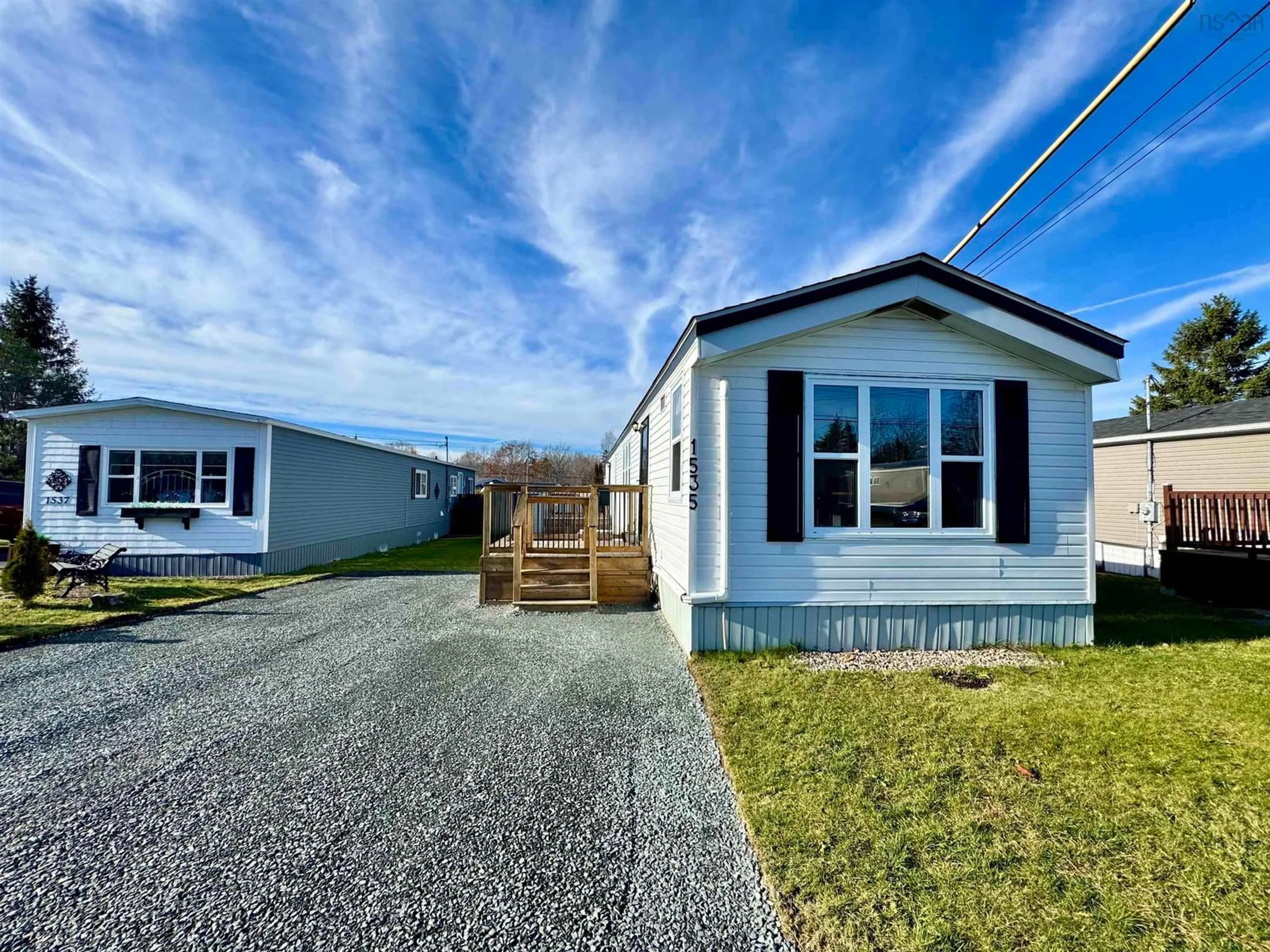 Home with vinyl exterior material, street for 1535 Woodbine Dr, Beaver Bank Nova Scotia B4E 2M7