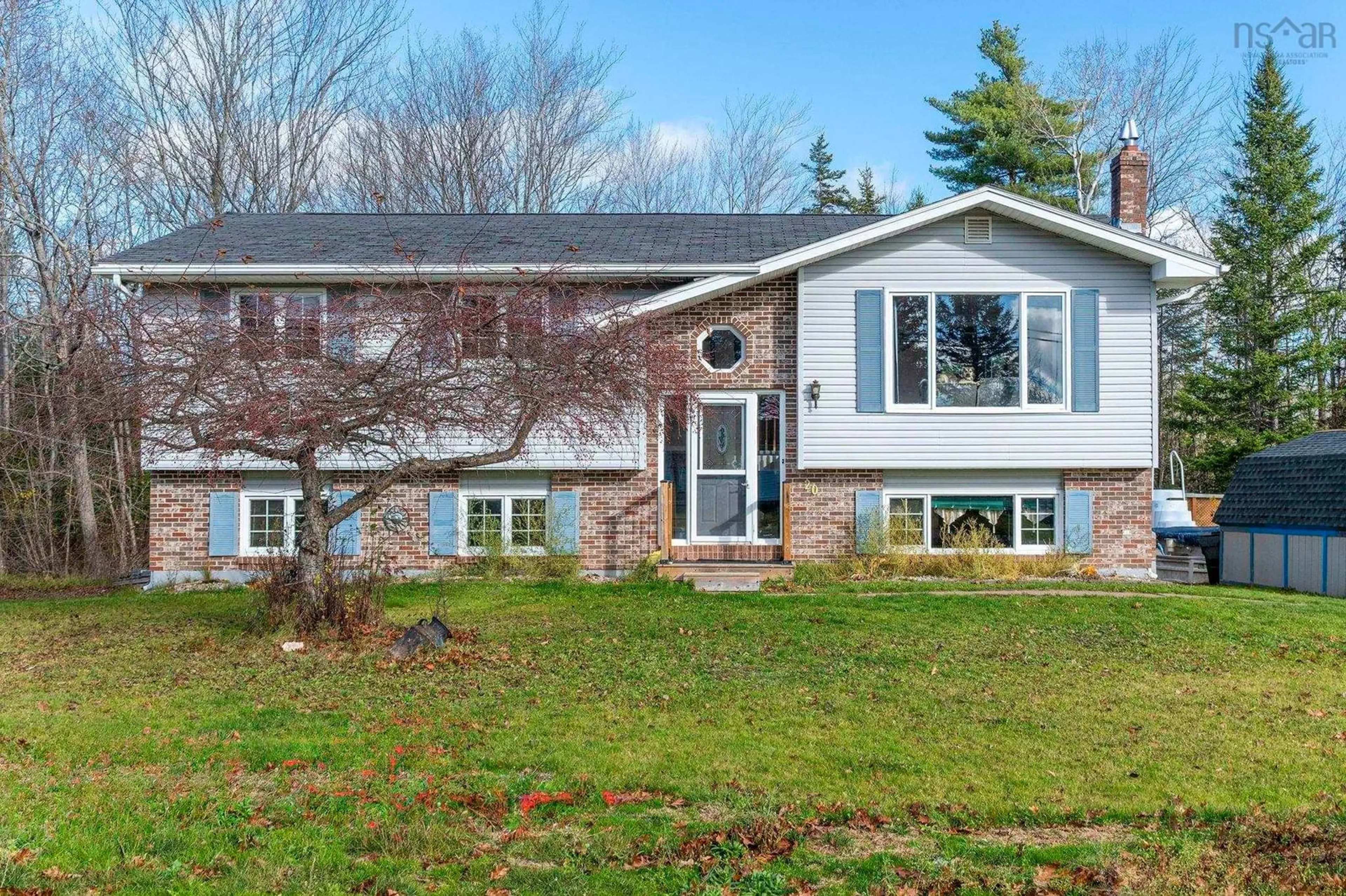 Home with vinyl exterior material, street for 20 Logan Dr, Lantz Nova Scotia B2S 1N1