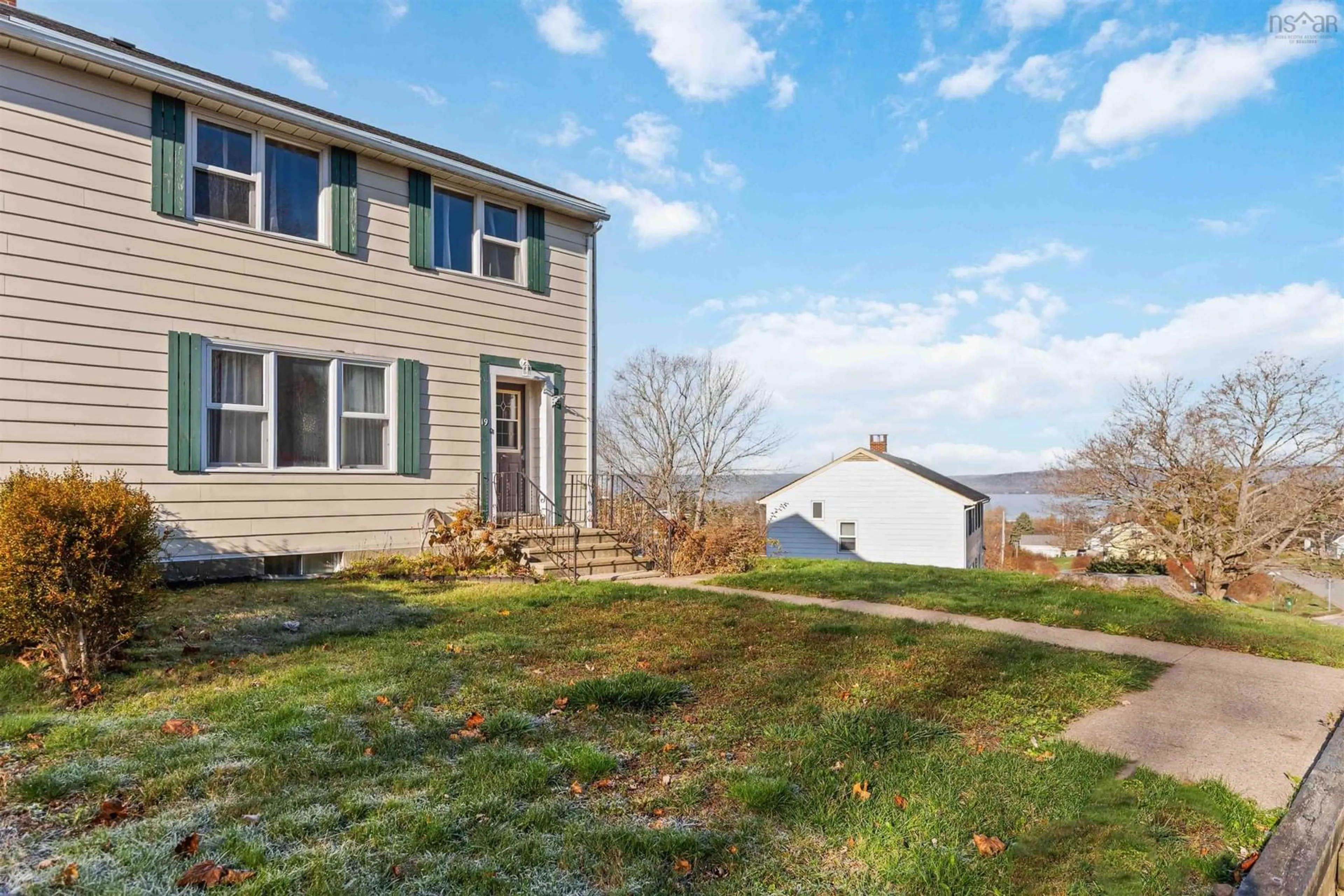 A pic from outside/outdoor area/front of a property/back of a property/a pic from drone, water/lake/river/ocean view for 19 Hillside Dr, Cornwallis Park Nova Scotia B0S 1H0