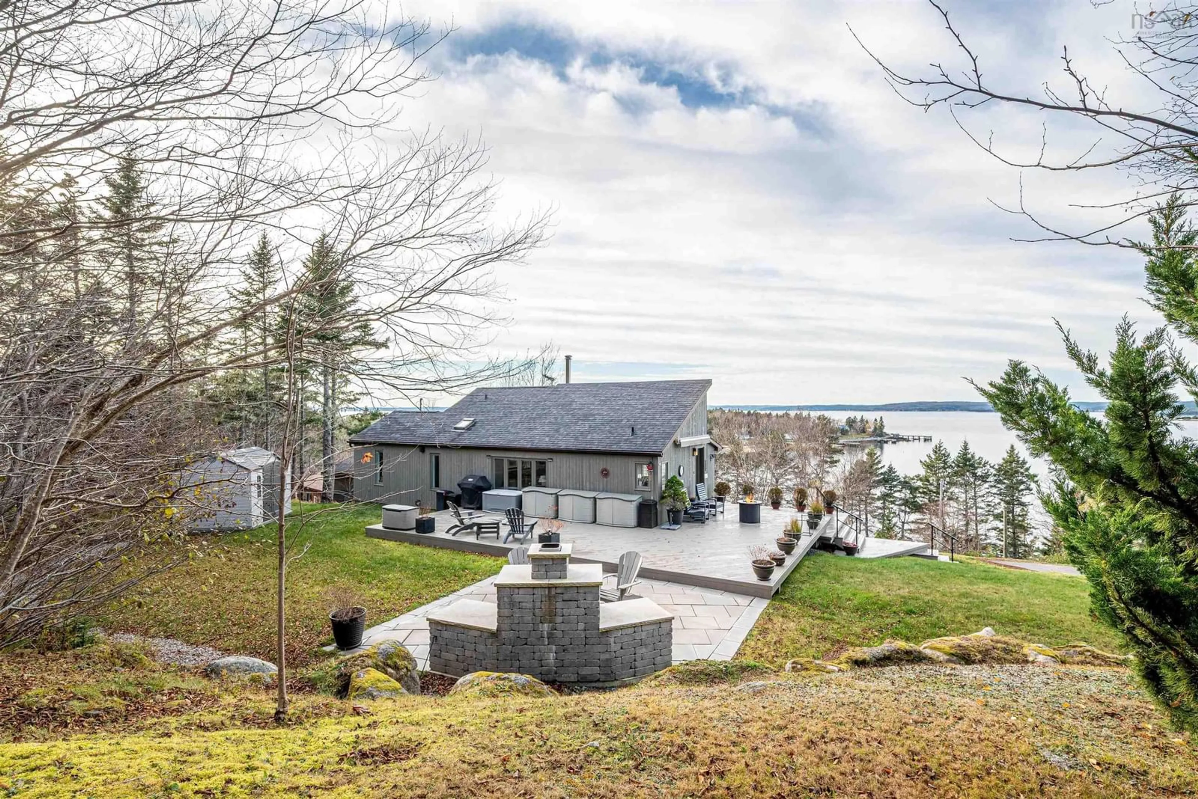 Patio, water/lake/river/ocean view for 11565 Peggys Cove Rd, Seabright Nova Scotia B3Z 2Y1
