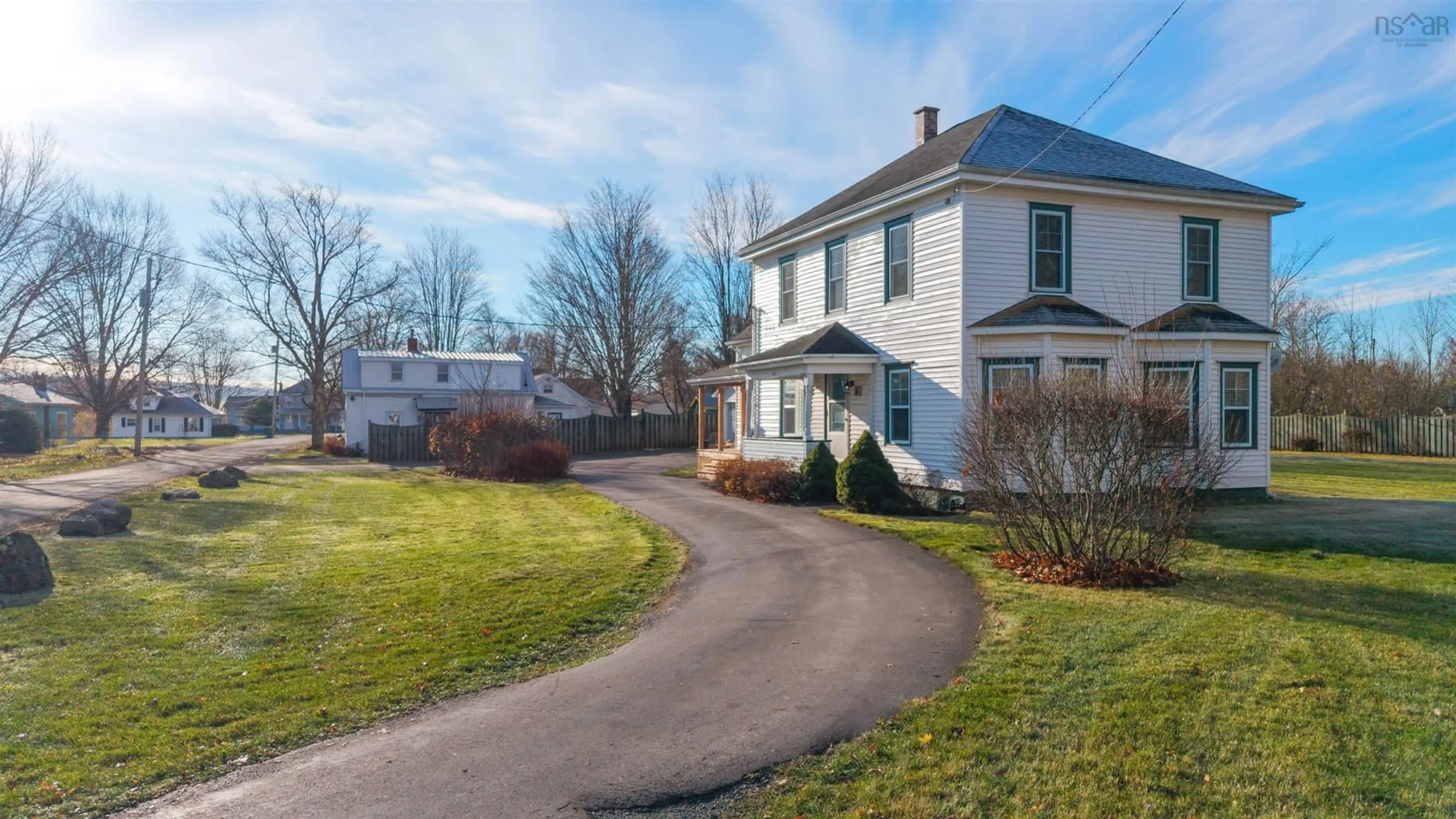 A pic from outside/outdoor area/front of a property/back of a property/a pic from drone, street for 6 Hamilton Ave, Brookfield Nova Scotia B0N 1C0