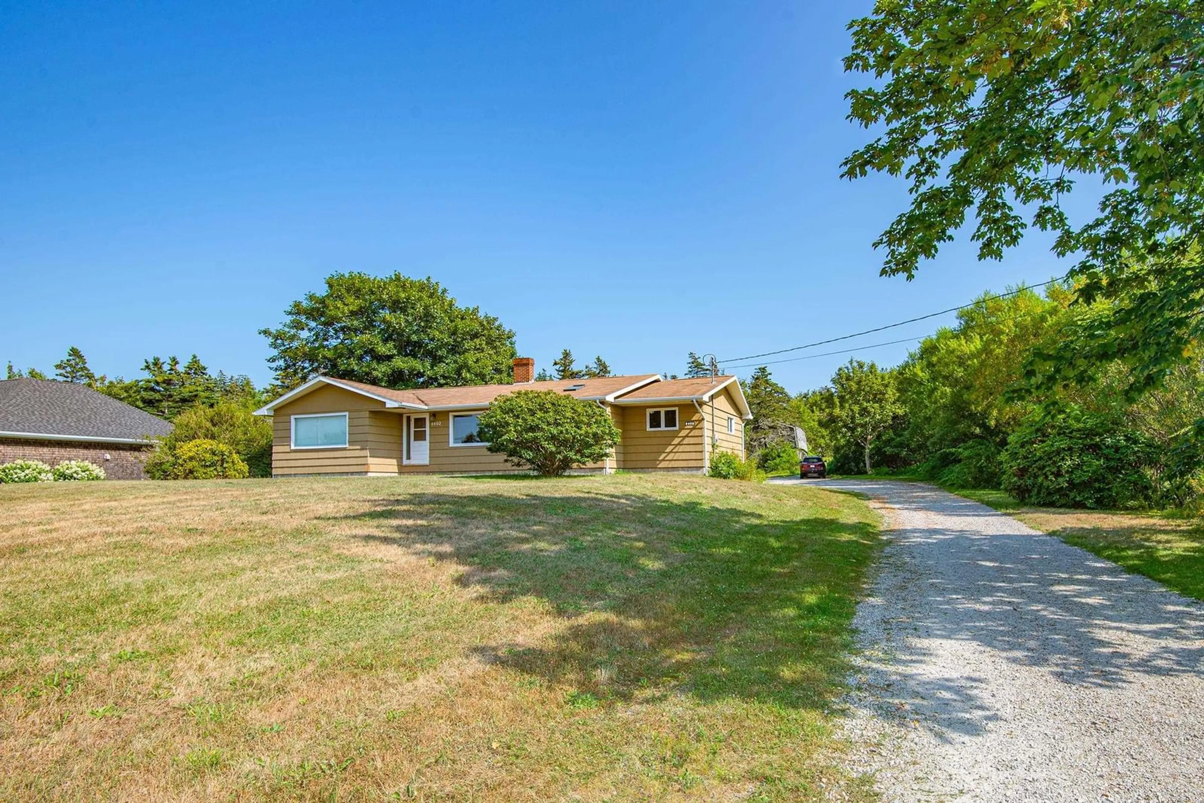 A pic from outside/outdoor area/front of a property/back of a property/a pic from drone, unknown for 8402 Highway 1, Meteghan Nova Scotia B0W 2J0